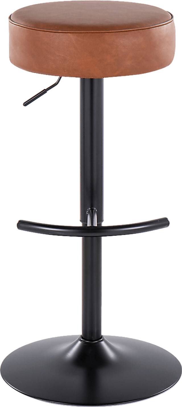 Lizlynn I Camel Adjustable Barstool, Set of 2 - Thumbnail - Image 6
