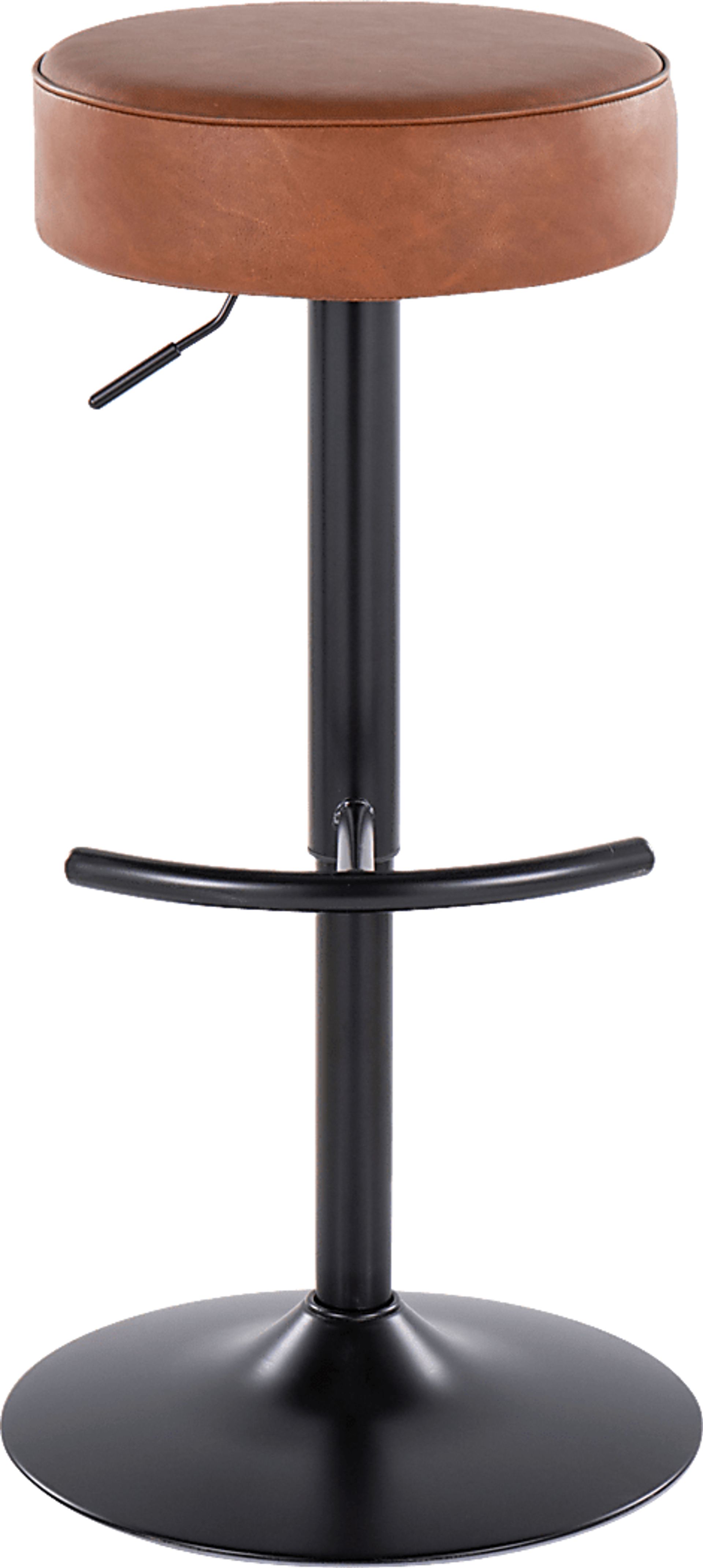 Lizlynn I Camel Adjustable Barstool, Set of 2 - Image 6