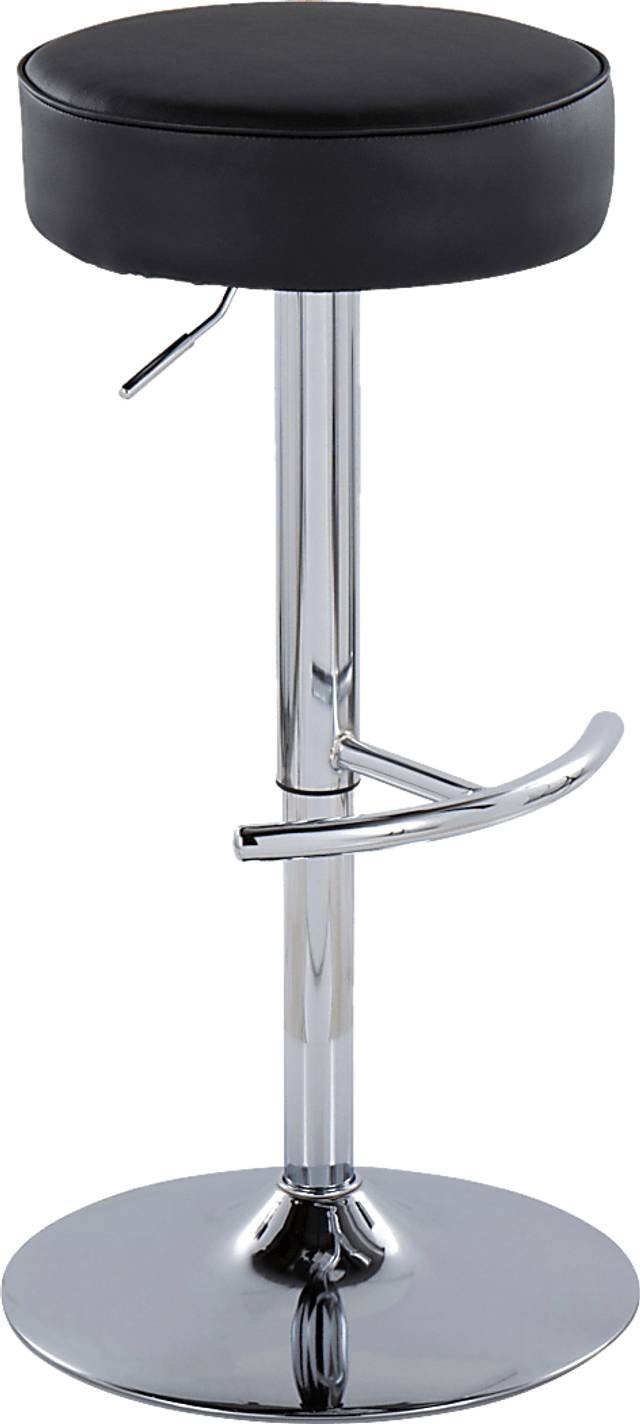 Lizlynn II Black Adjustable Barstool, Set of 2 - Thumbnail - Image 4
