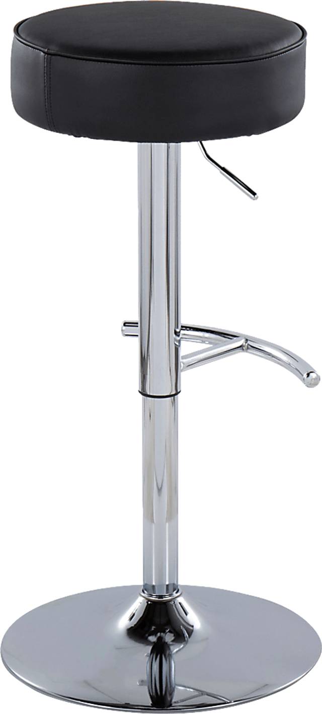 Lizlynn II Black Adjustable Barstool, Set of 2 - Thumbnail - Image 6