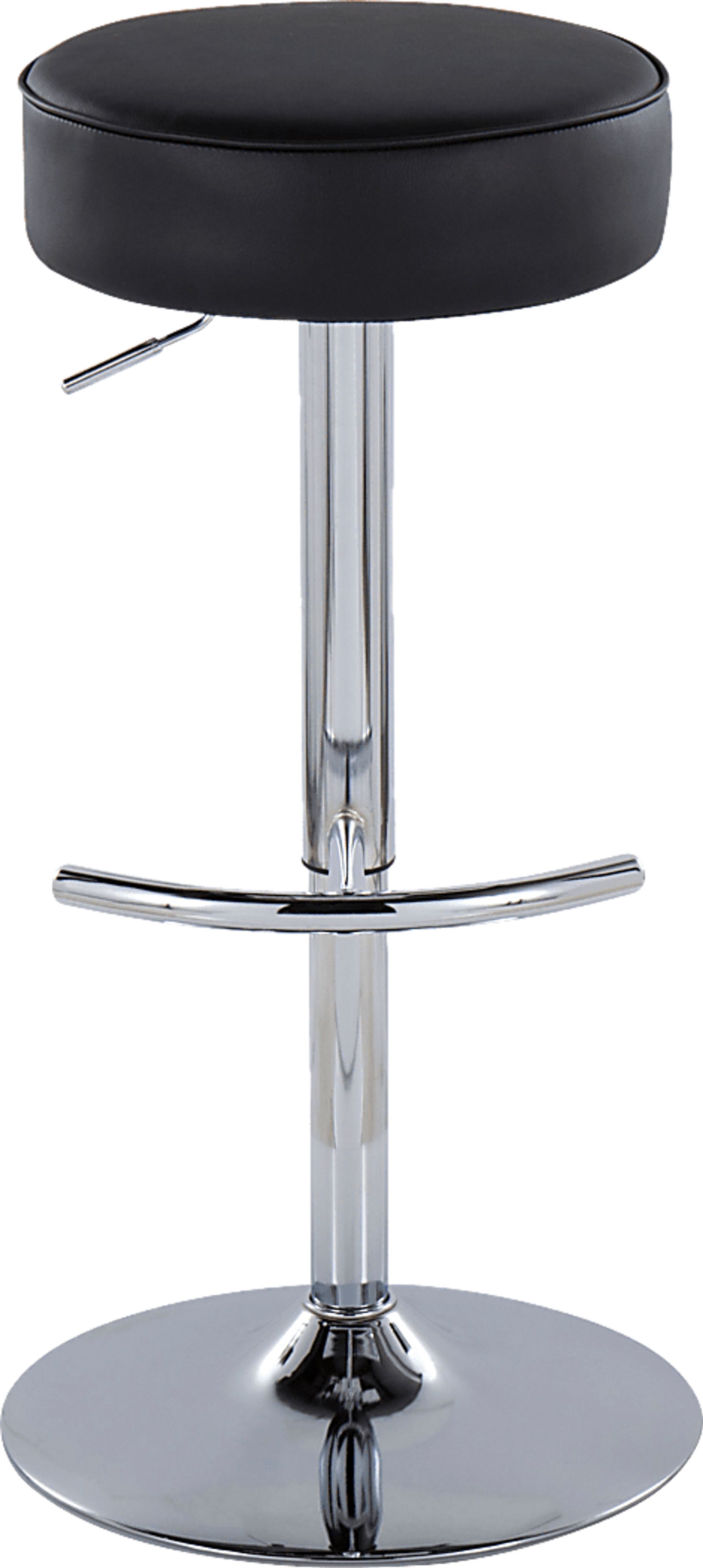 Lizlynn II Black Adjustable Barstool, Set of 2 - Image 8