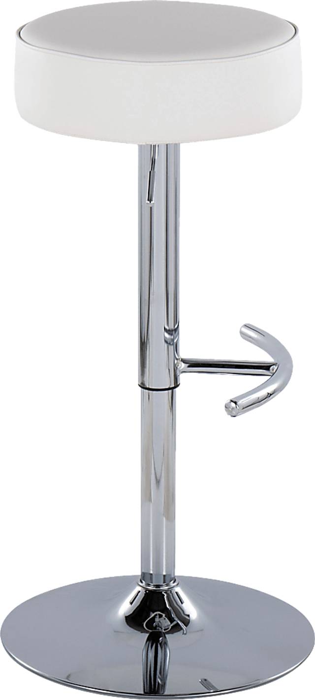 Lizlynn II White Adjustable Barstool, Set of 2 - Thumbnail - Image 5