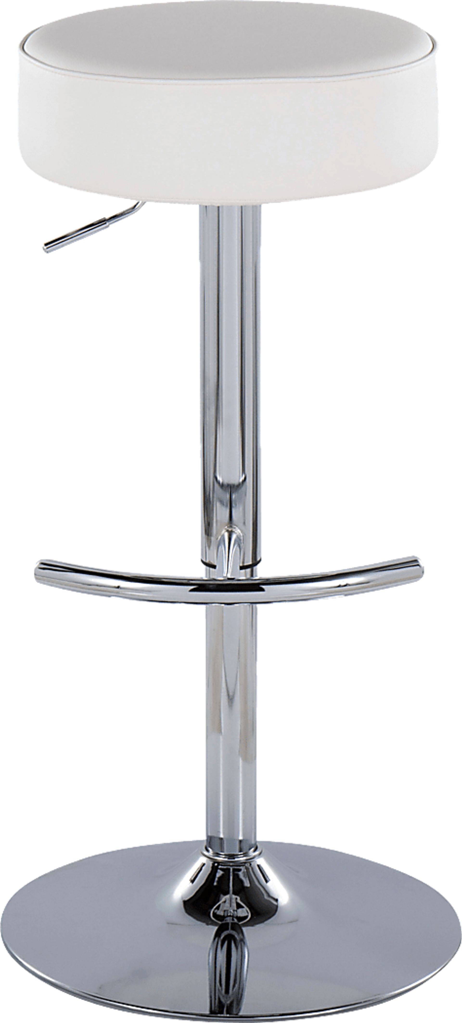 Lizlynn II White Adjustable Barstool, Set of 2 - Image 8