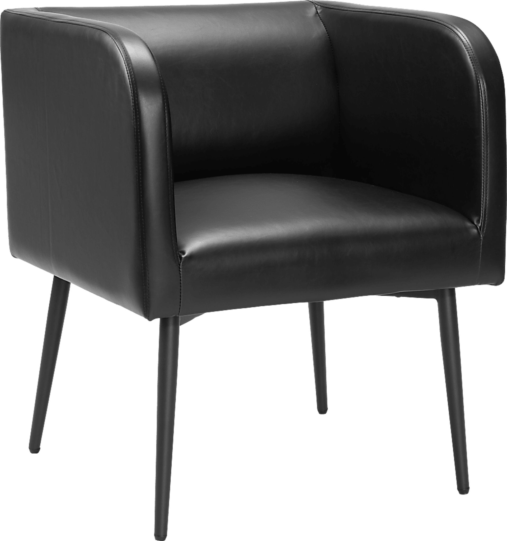 Llano Black Side Chair - Image 2