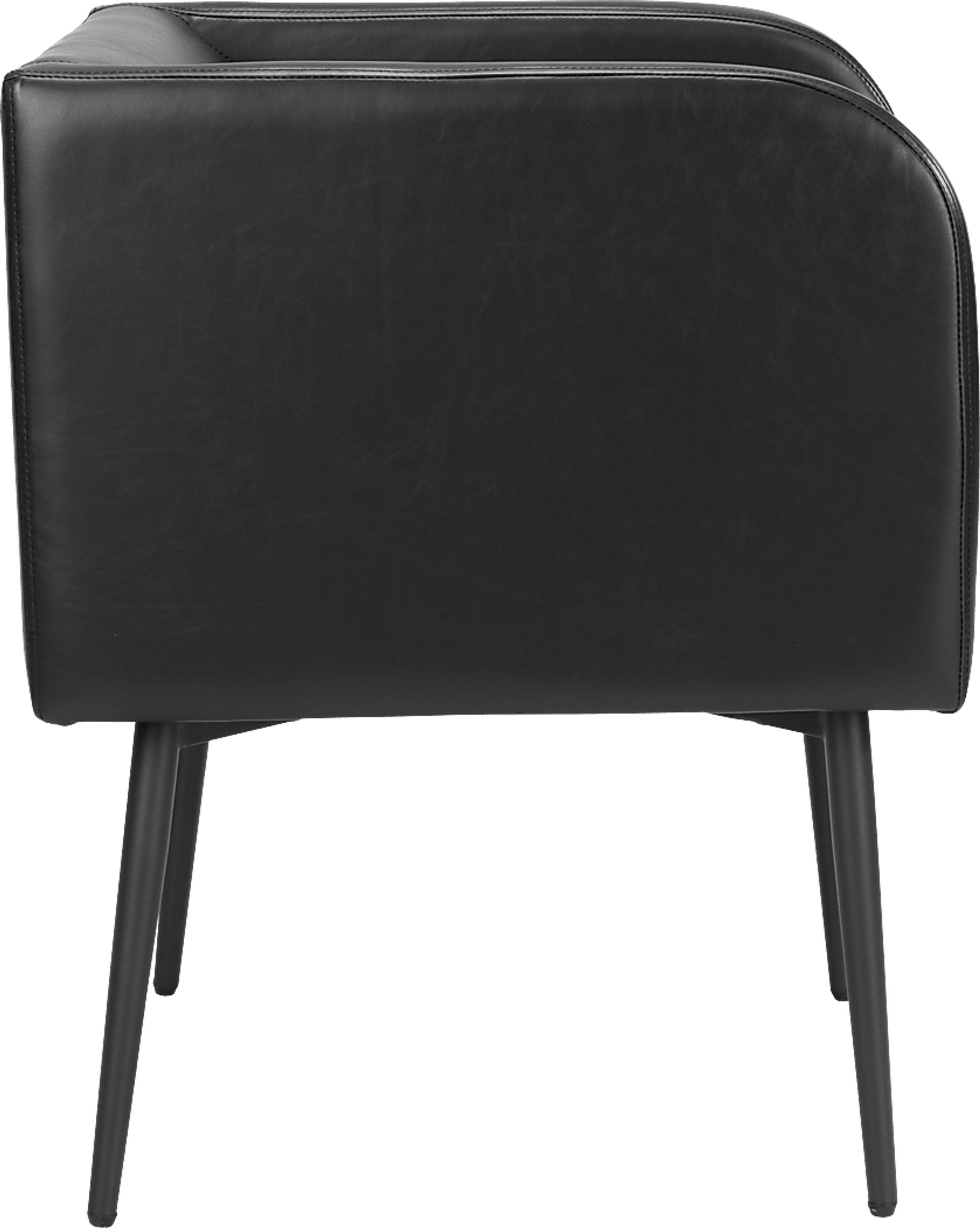 Llano Black Side Chair - Image 6