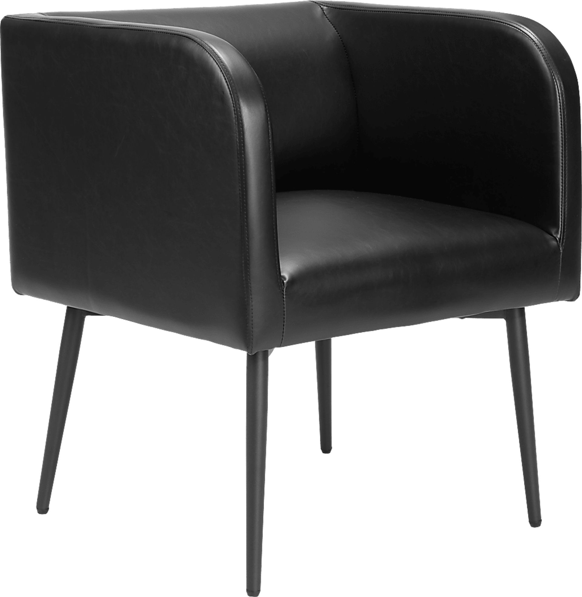Llano Black Side Chair - Image 1