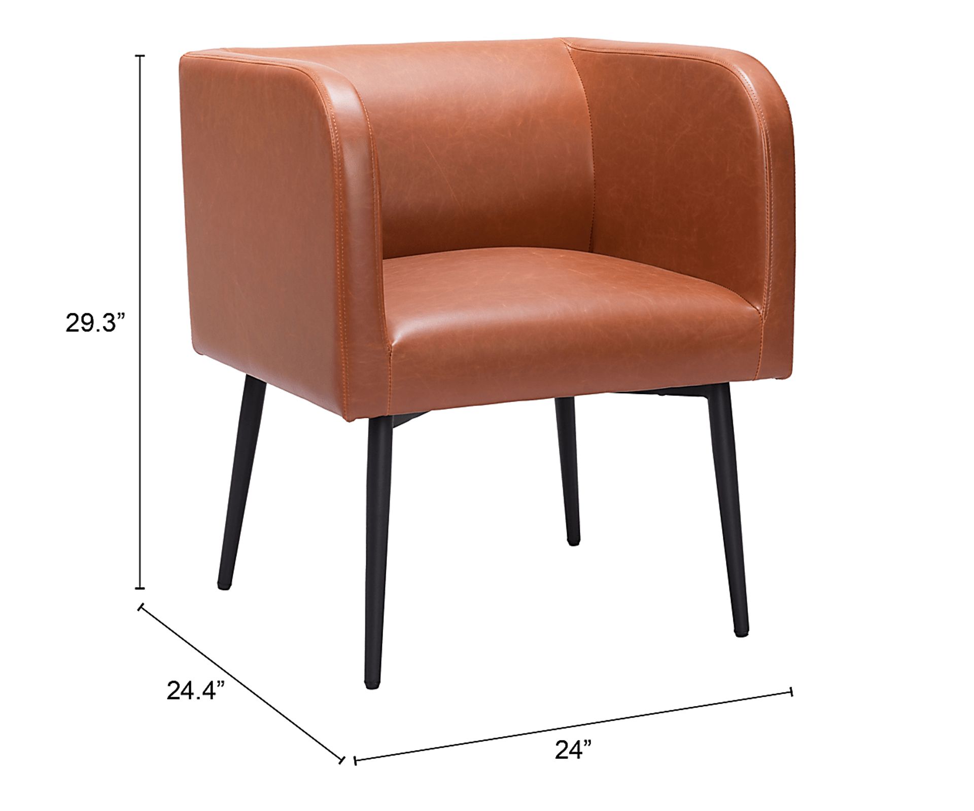 Llano Brown Side Chair - Image 8