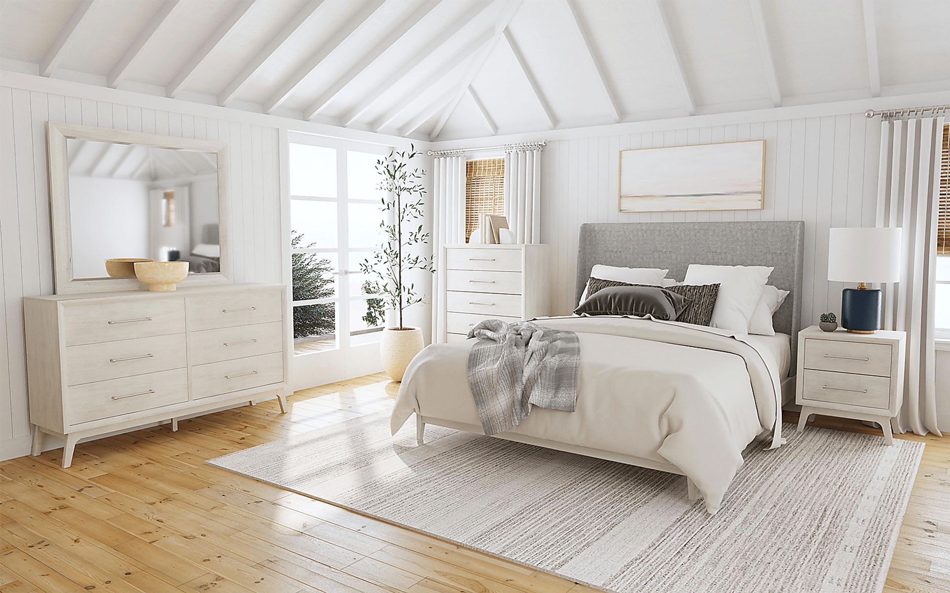 Llorenc Beige Nightstand - Image 2