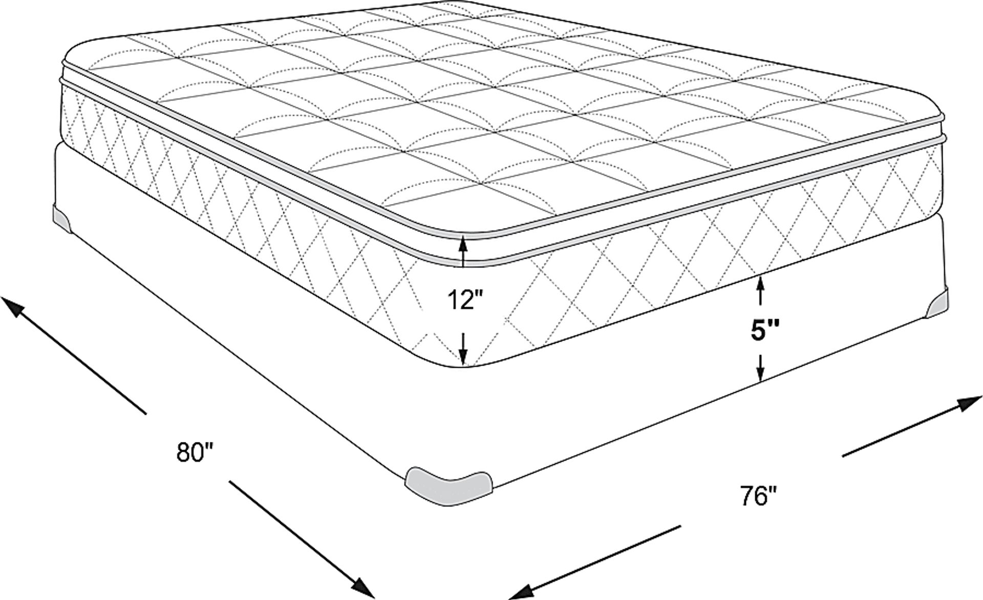 Dimension Image. Please refer to the Dimension Tab on this page for dimension details.