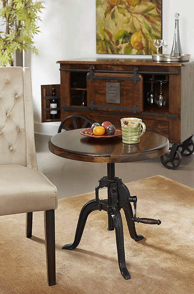 Lobella Brown Accent Table - Thumbnail - Image 4
