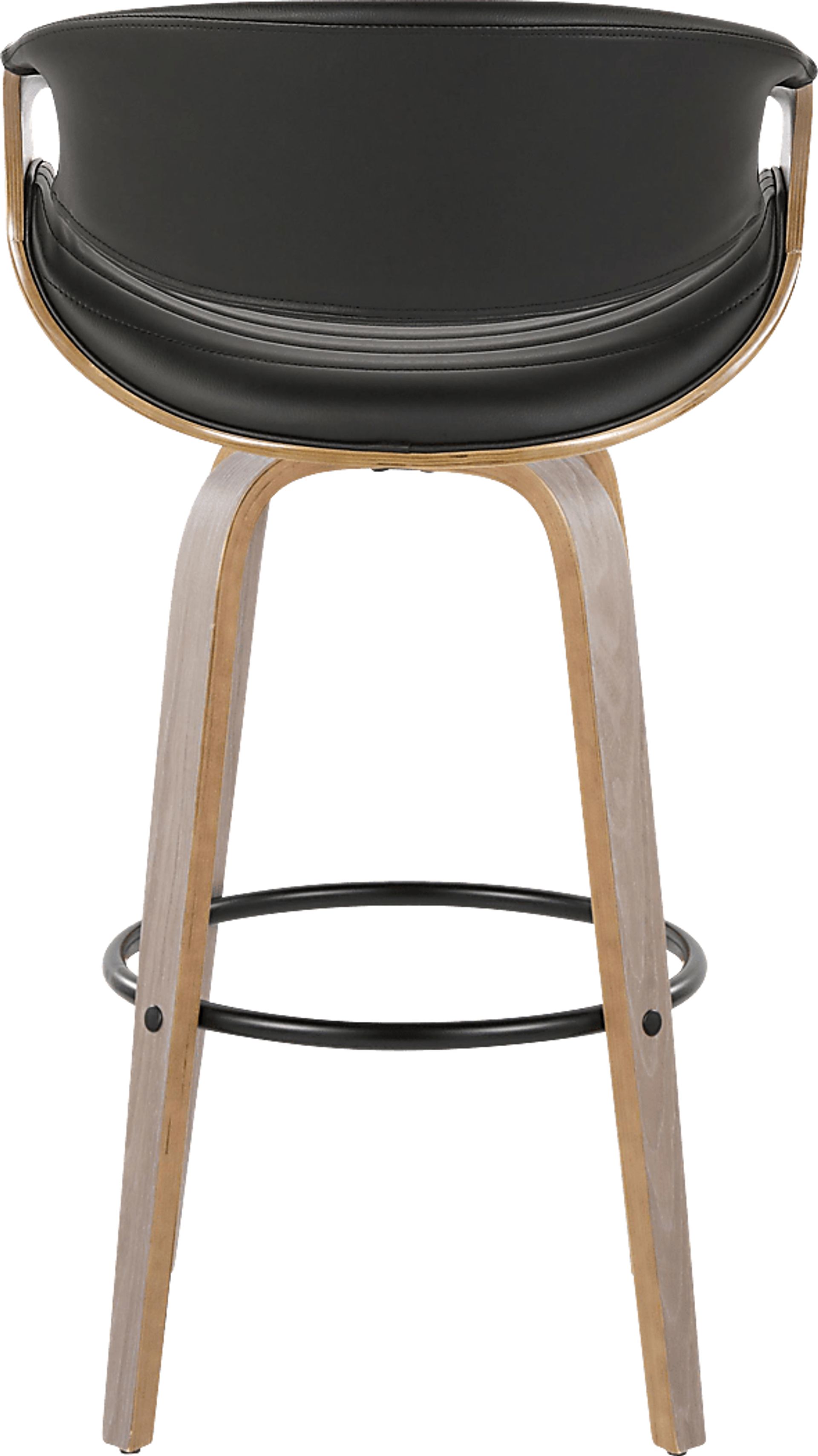 Loblolly I Black Swivel Barstool, Set of 2 - Image 6