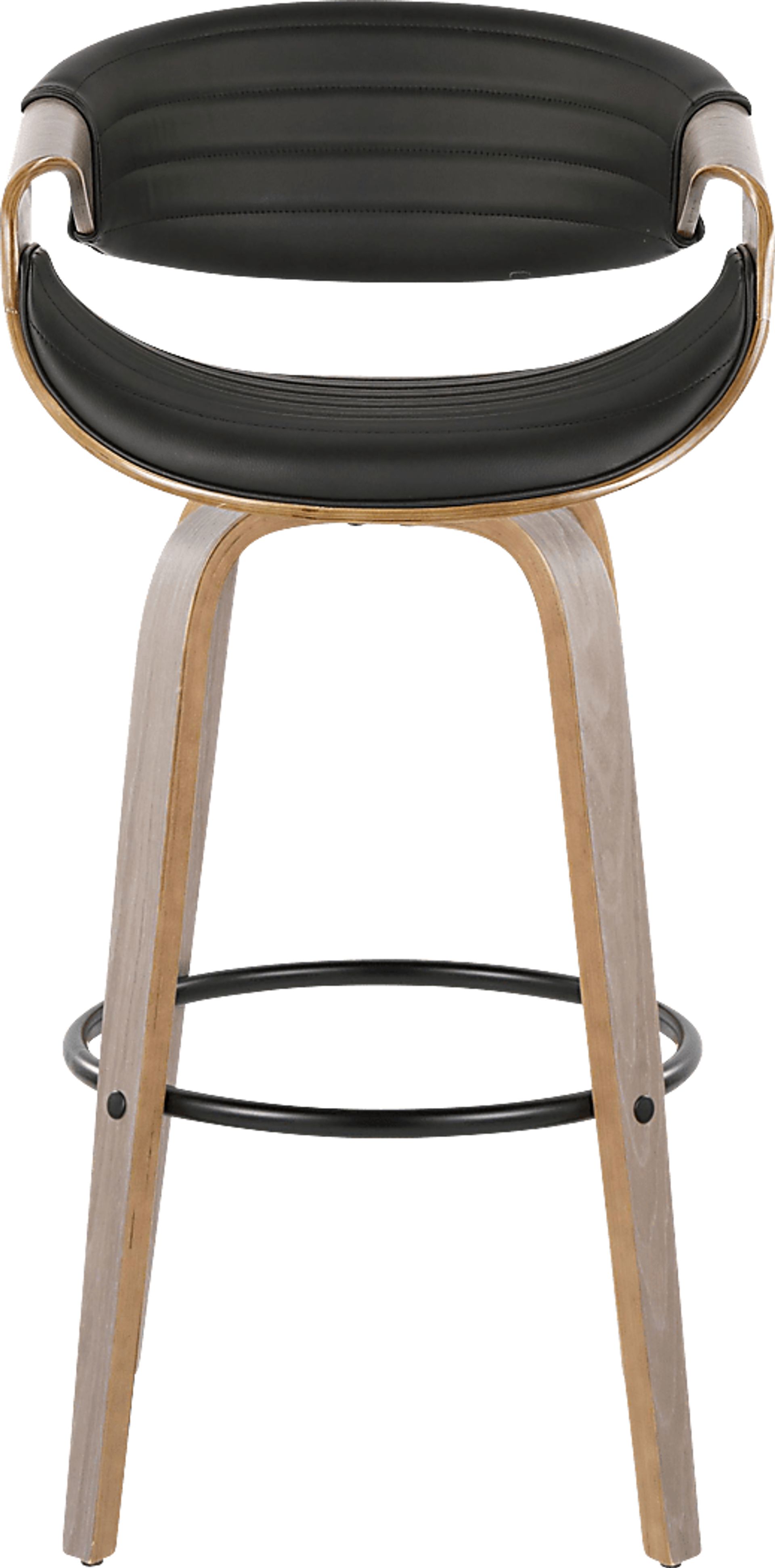Loblolly I Black Swivel Barstool, Set of 2 - Image 7