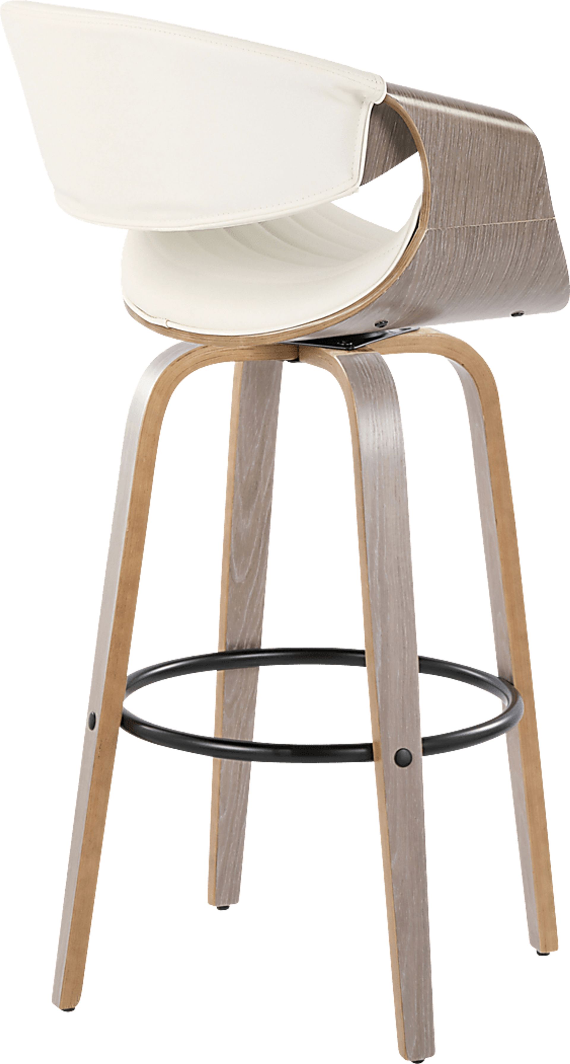 Loblolly I White Swivel Barstool, Set of 2 - Image 5