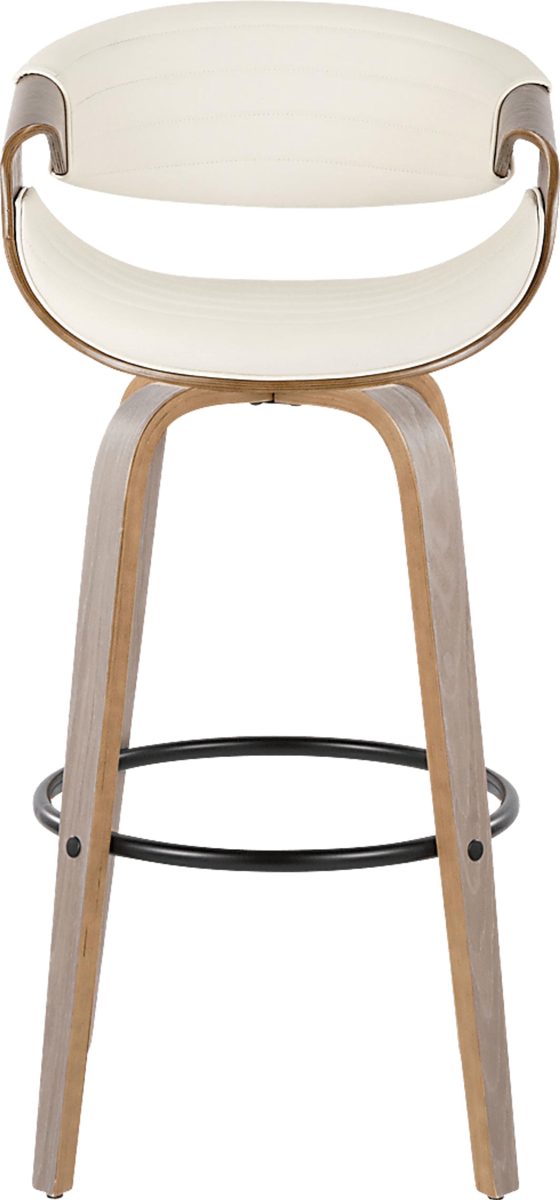 Loblolly I White Swivel Barstool, Set of 2 - Image 7