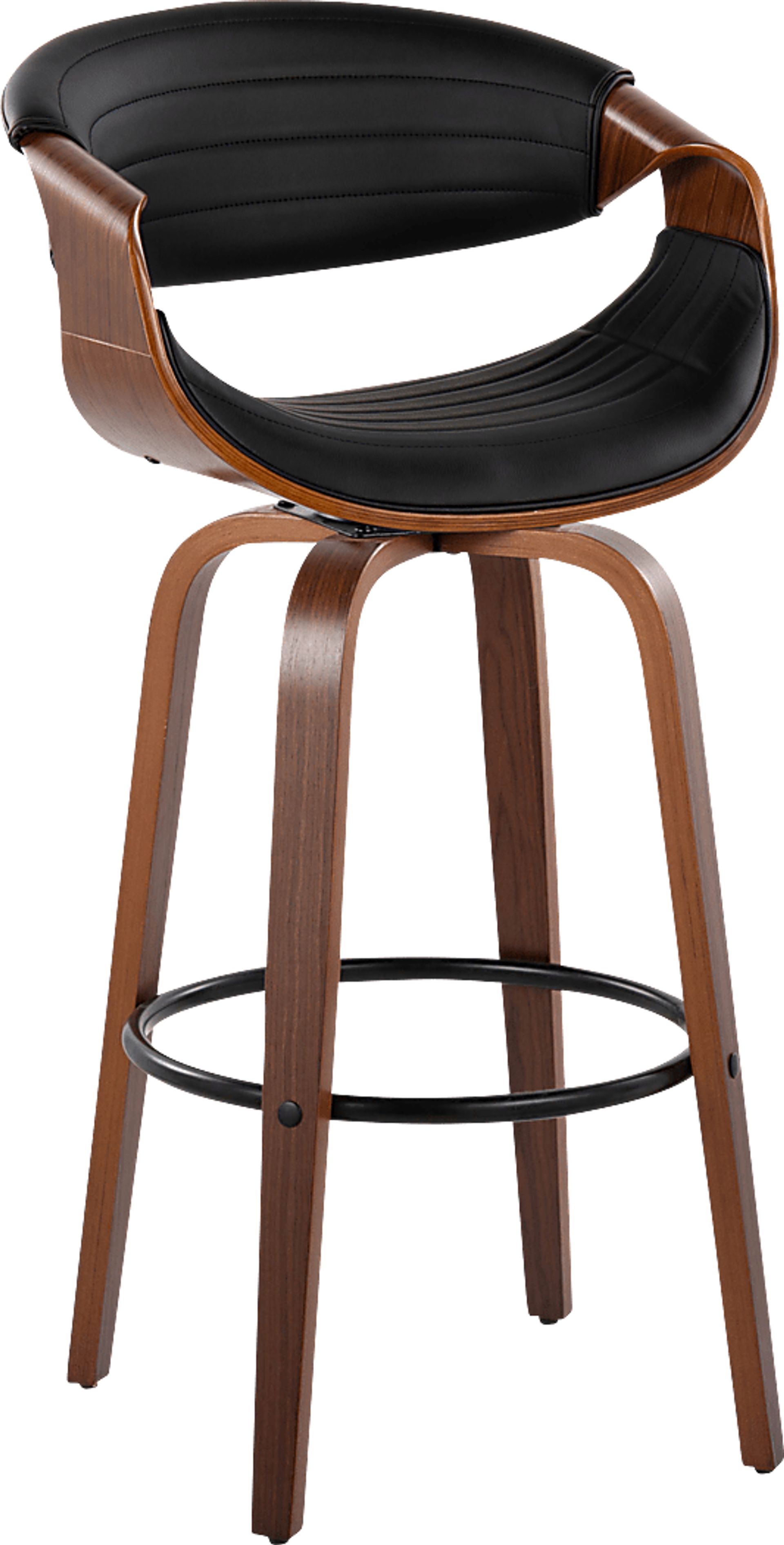 Loblolly II Black Swivel Barstool, Set of 2 - Image 3