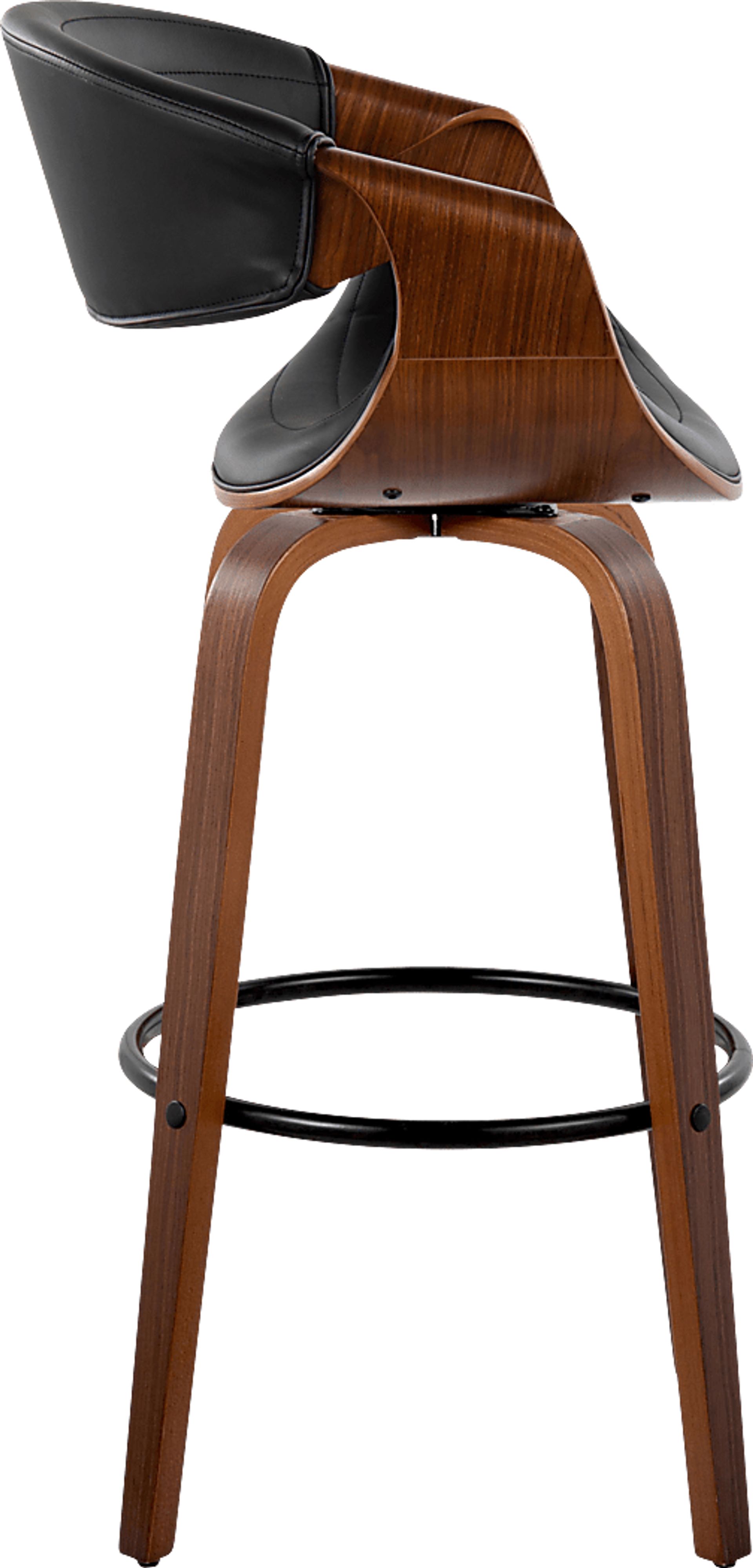 Loblolly II Black Swivel Barstool, Set of 2 - Image 4