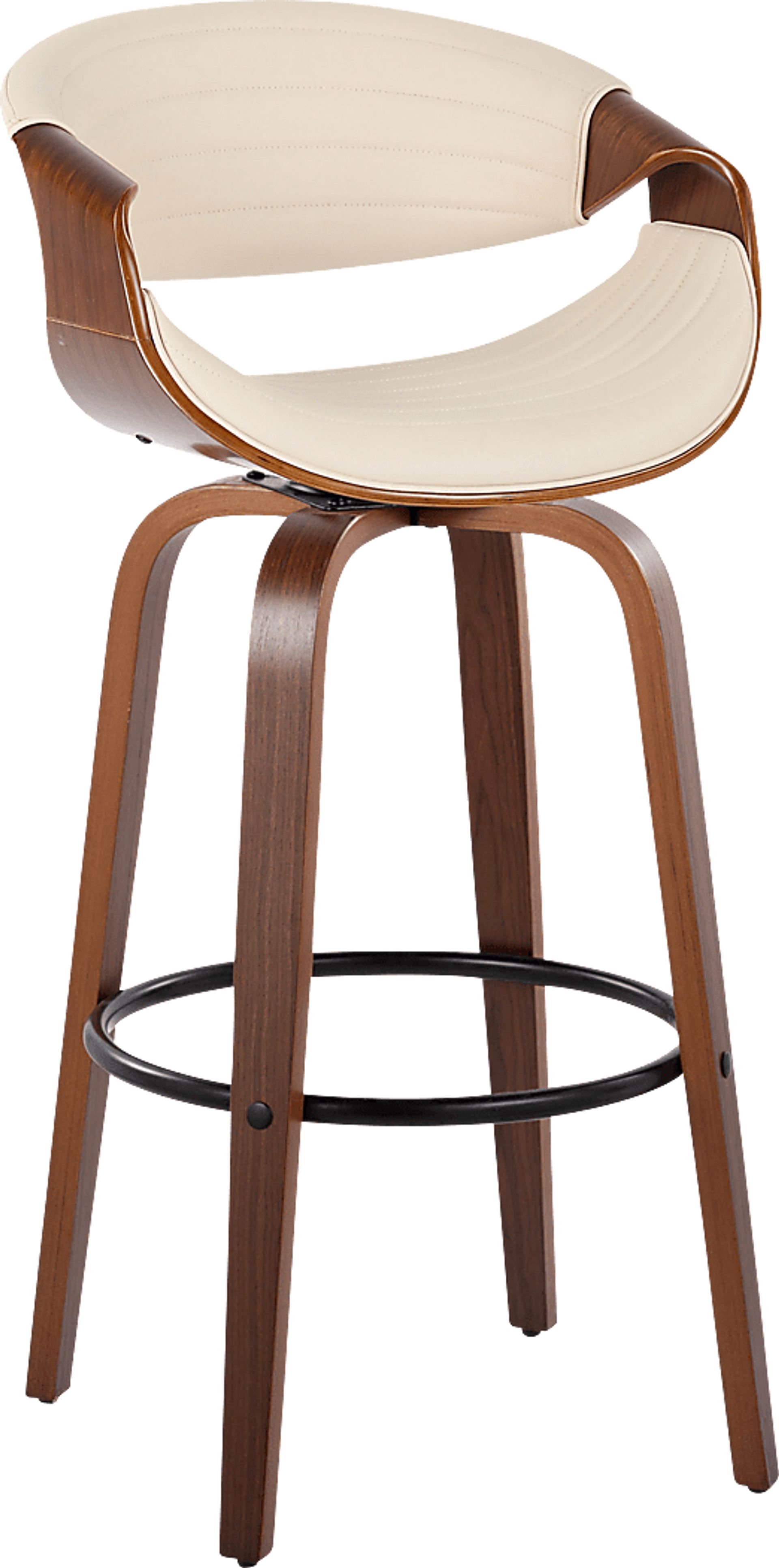Loblolly II Cream Swivel Barstool, Set of 2 - Image 3