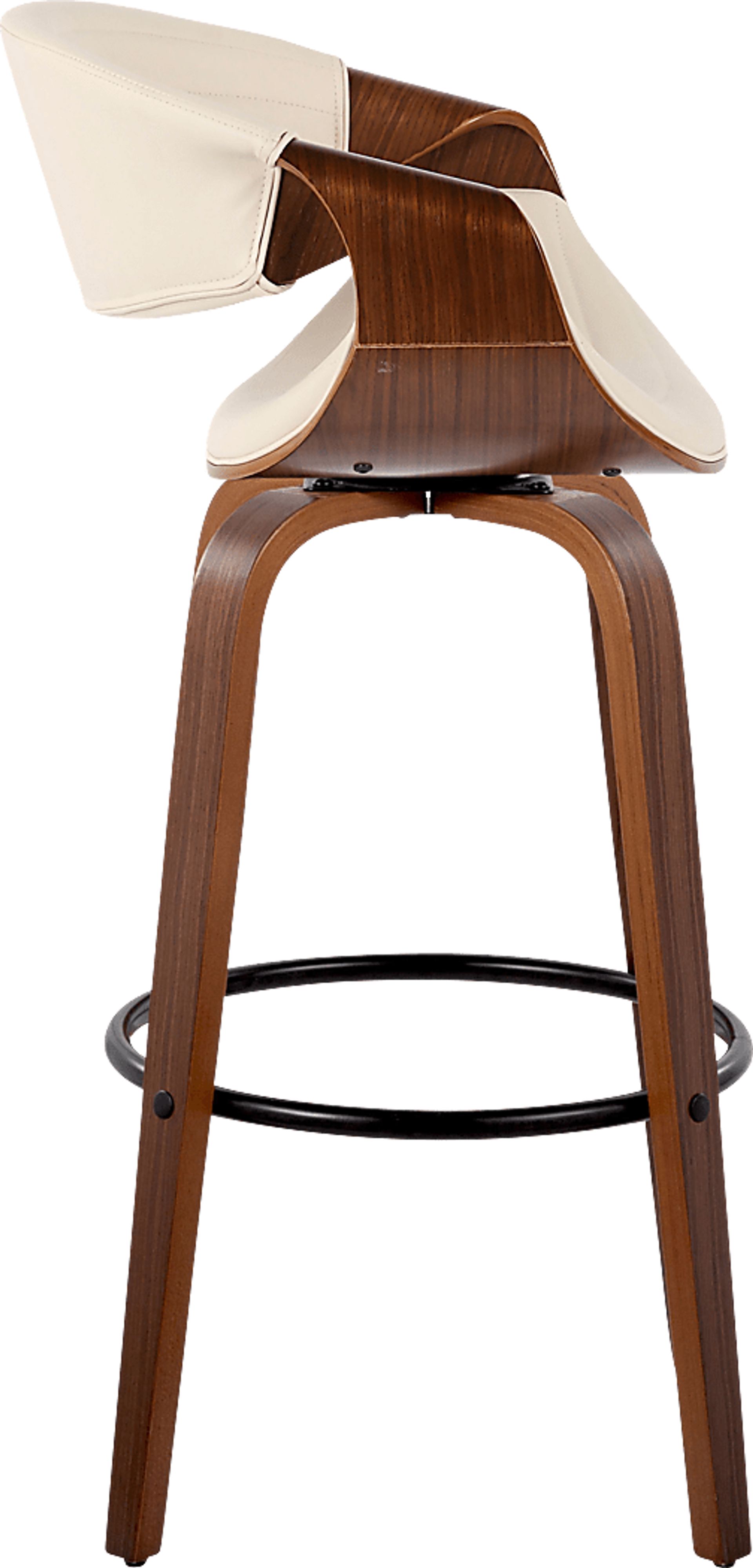 Loblolly II Cream Swivel Barstool, Set of 2 - Image 4