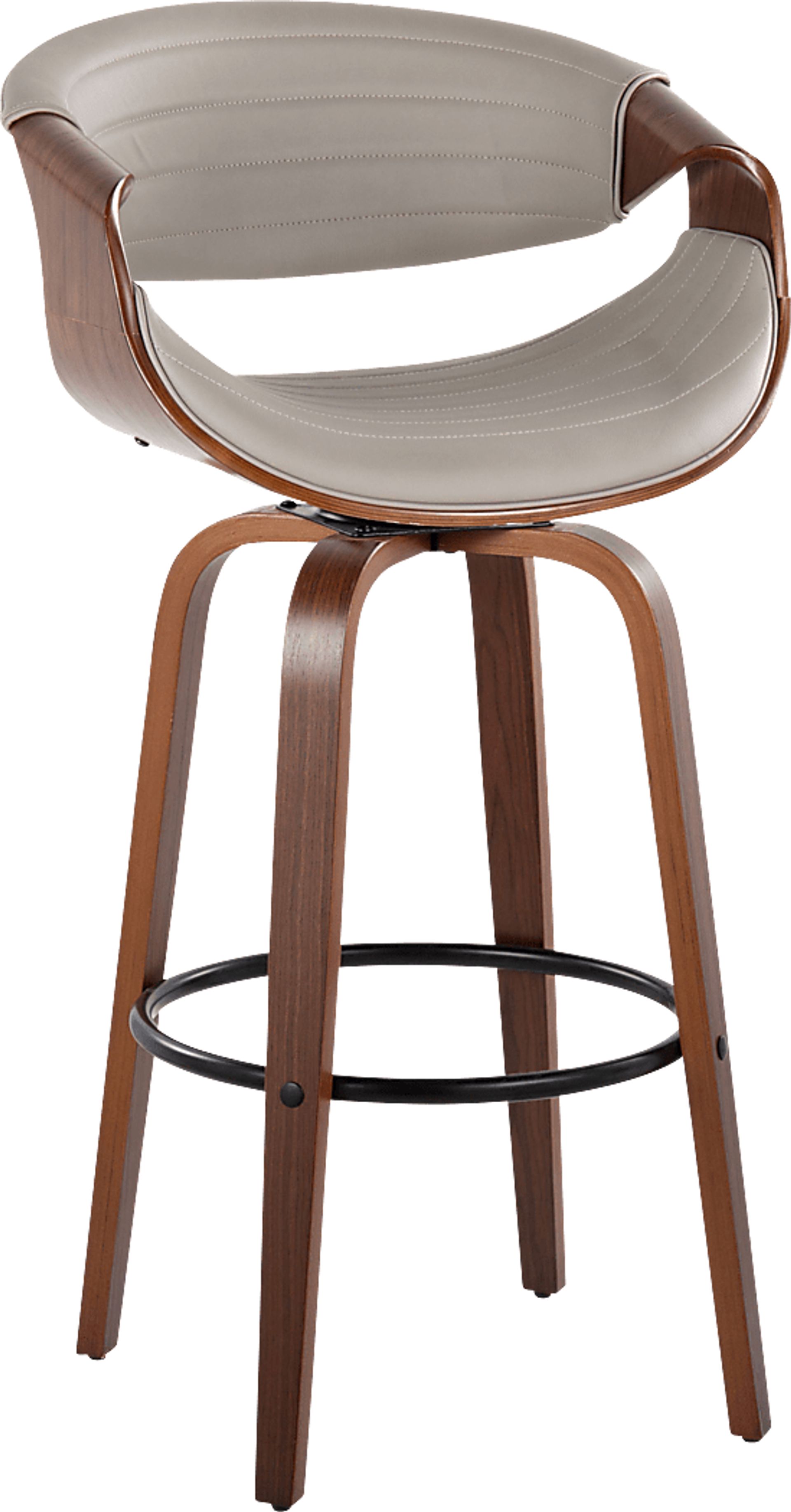 Loblolly II Pewter Swivel Barstool, Set of 2 - Image 3