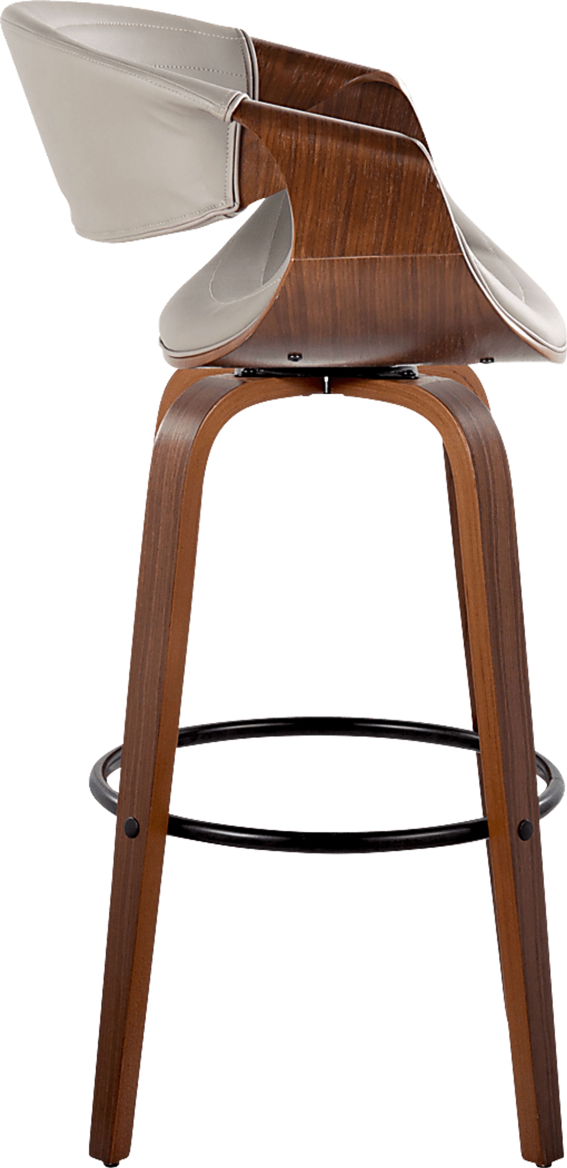 Loblolly II Pewter Swivel Barstool, Set of 2 - Image 4