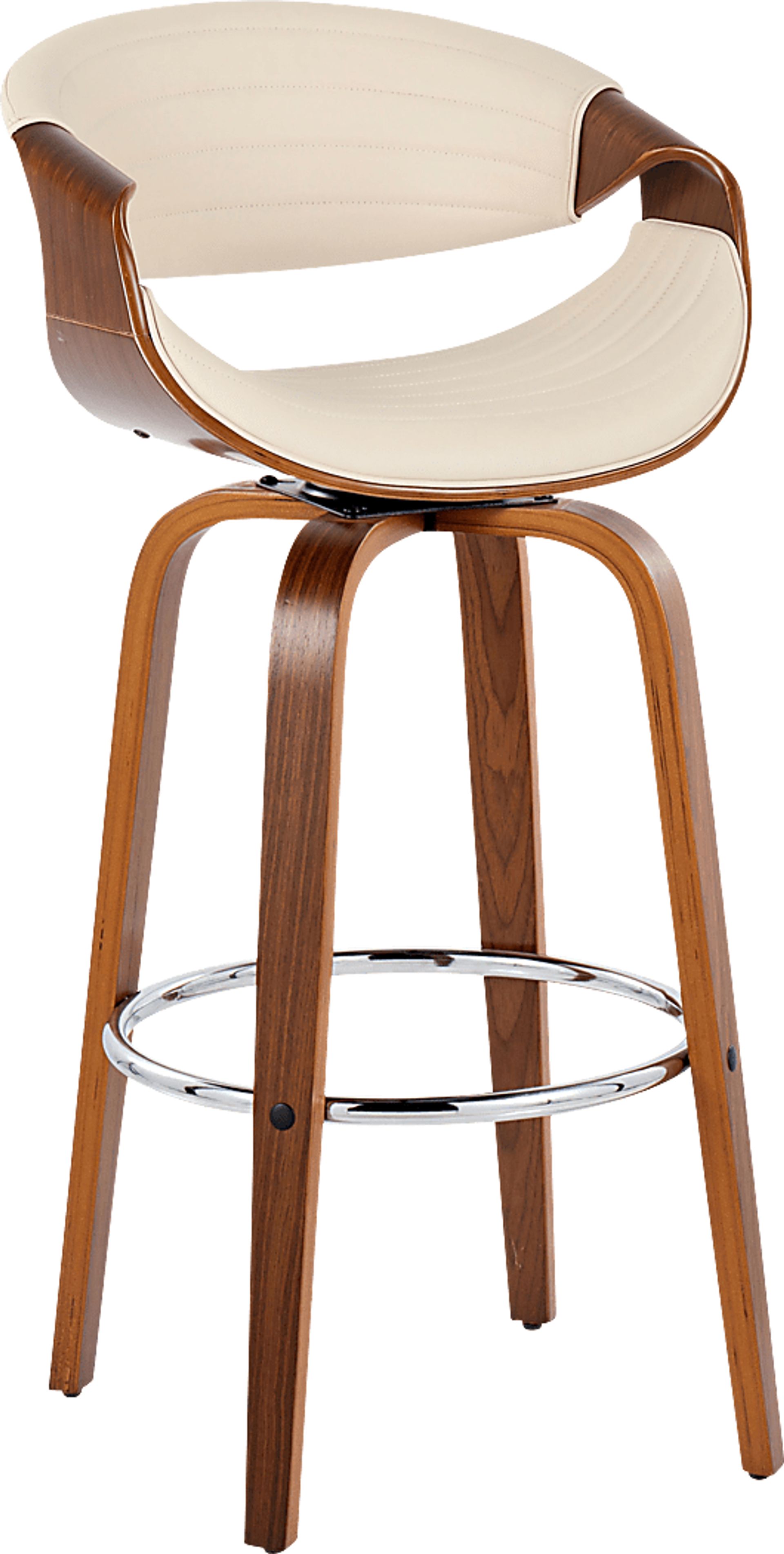 Loblolly III Cream Swivel Barstool, Set of 2 - Image 3