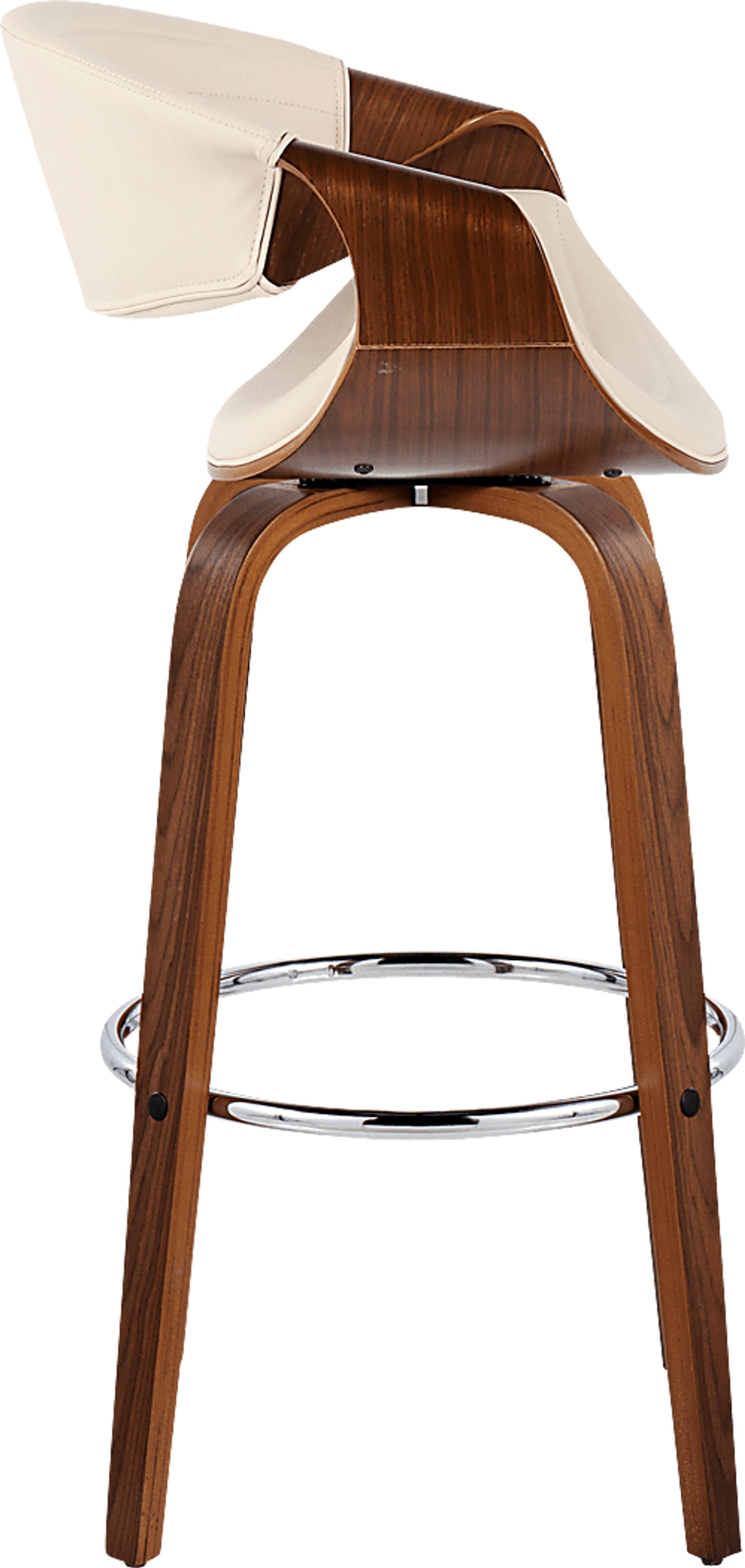 Loblolly III Cream Swivel Barstool, Set of 2 - Image 4
