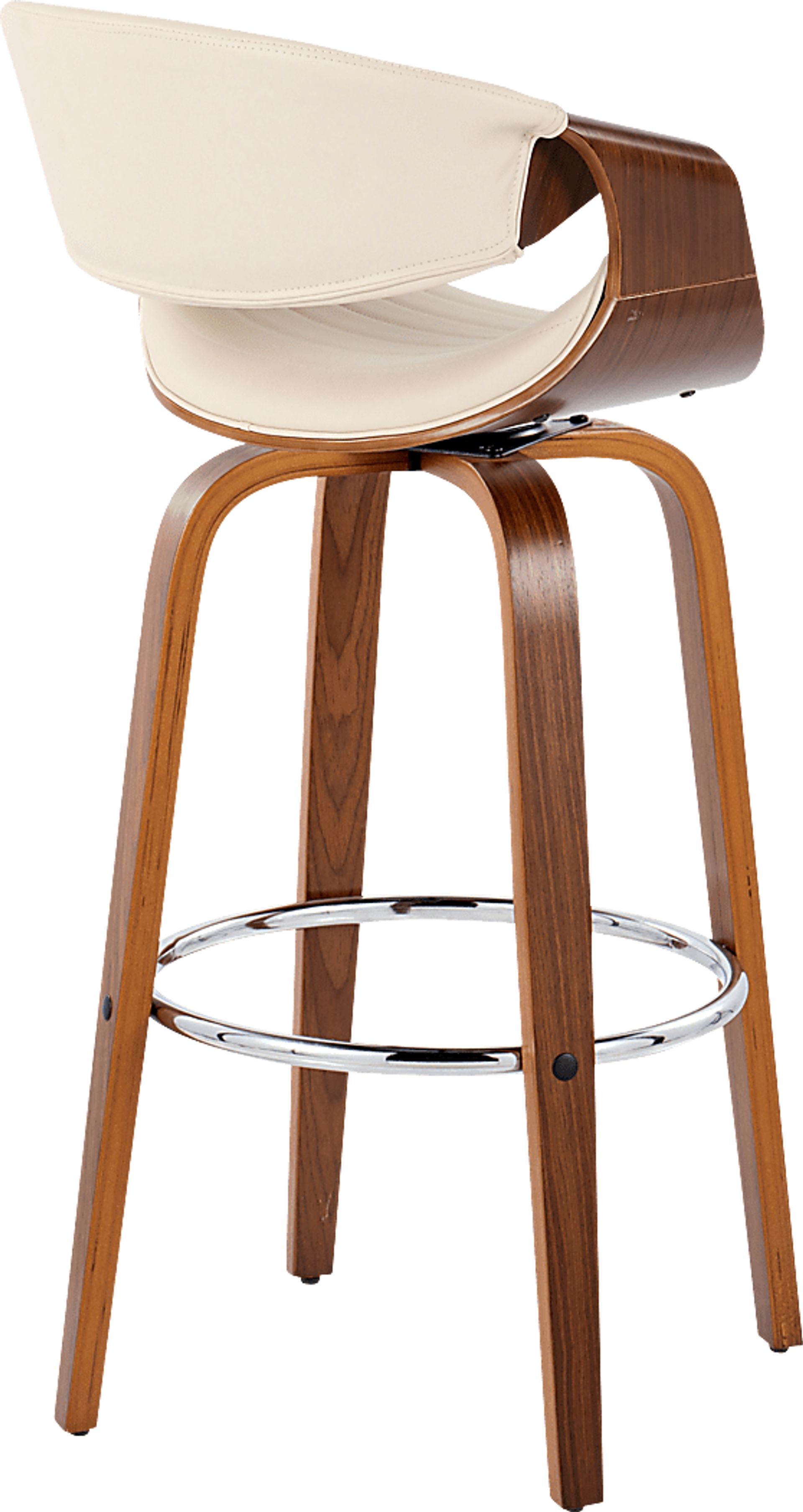 Loblolly III Cream Swivel Barstool, Set of 2 - Image 5
