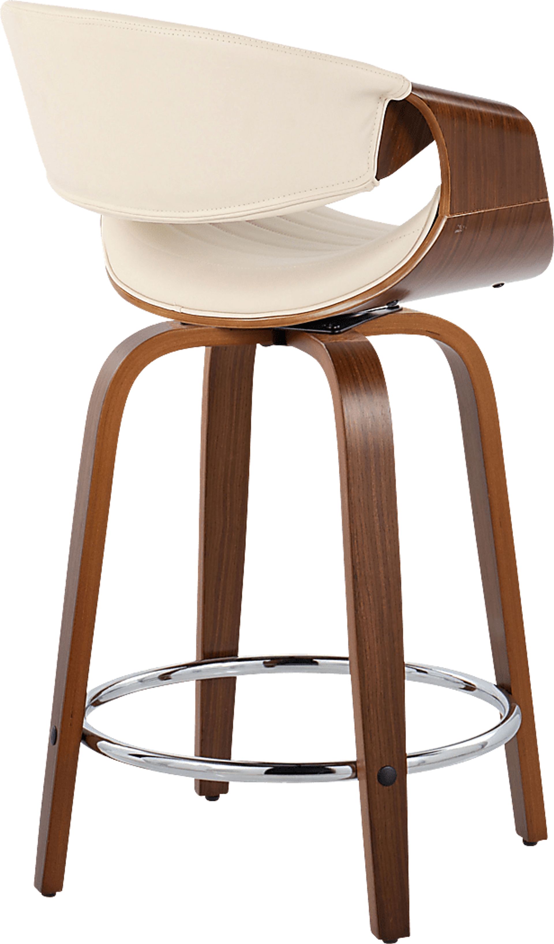 Loblolly III Cream Swivel Counter Height Stool, Set of 2 - Image 5