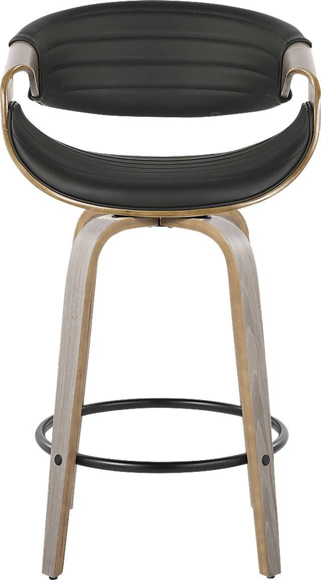 Loblolly IV Black Swivel Counter Height Stool, Set of 2 - Thumbnail - Image 7