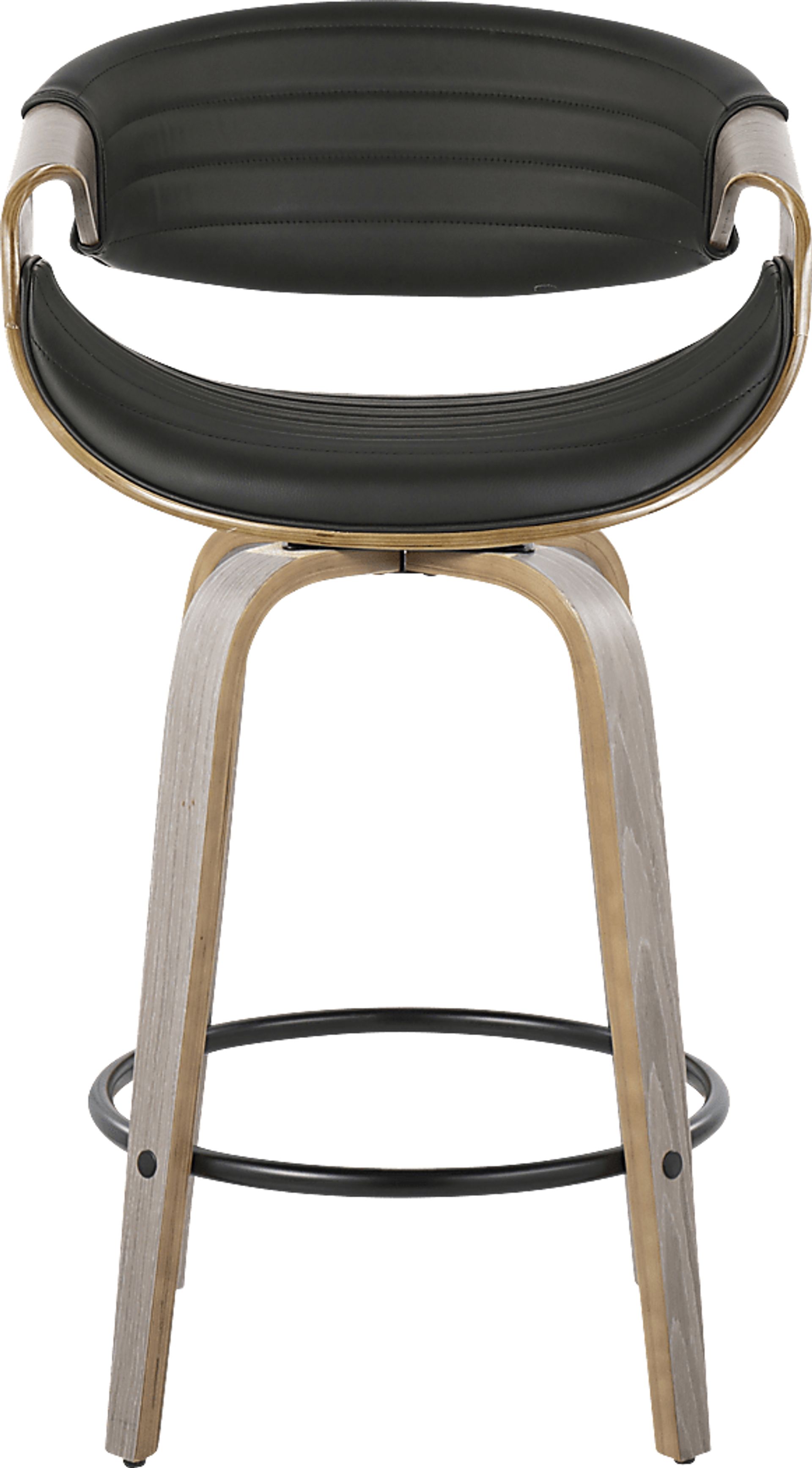 Loblolly IV Black Swivel Counter Height Stool, Set of 2 - Image 7