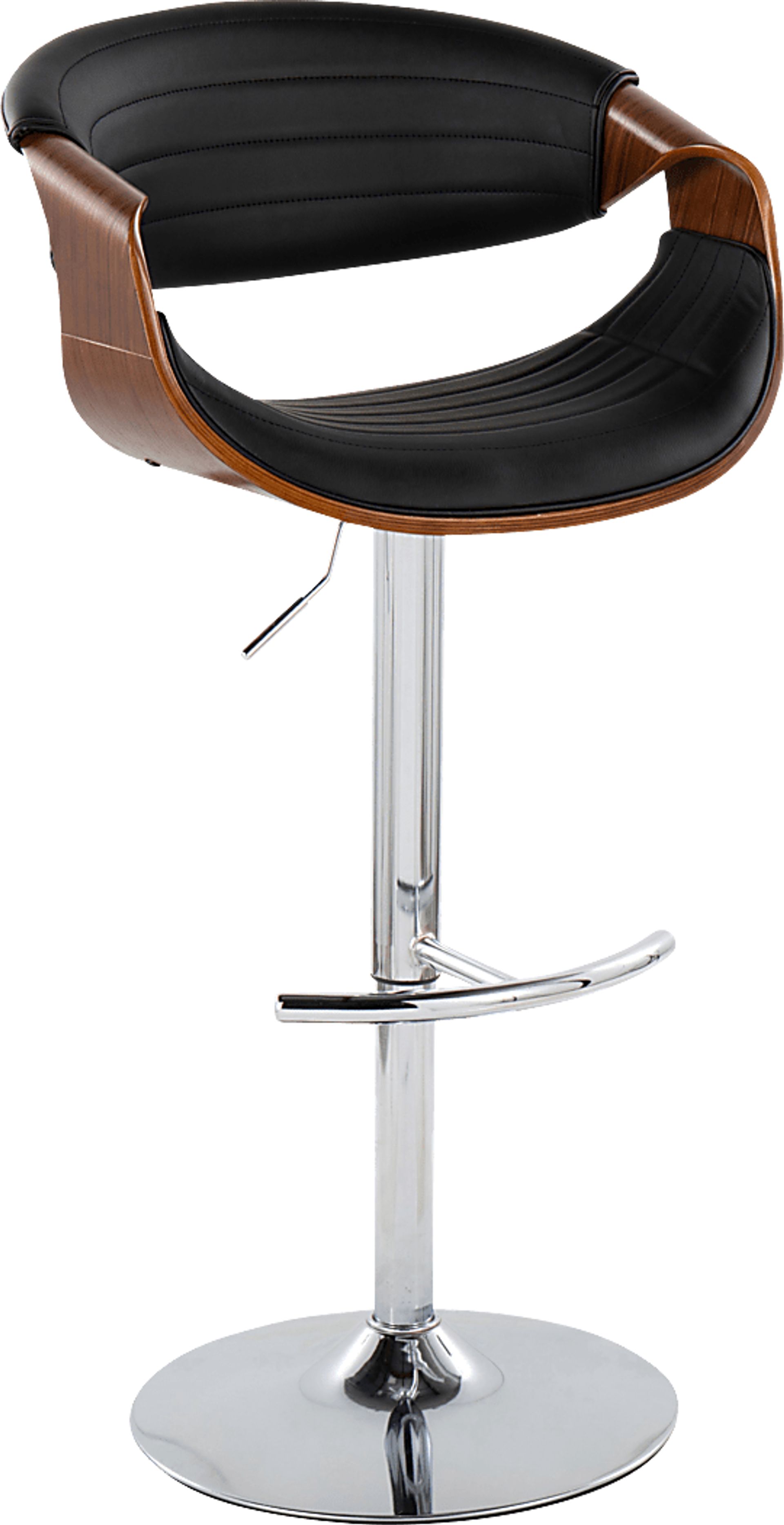 Loblolly IX Black Adjustable Barstool, Set of 2 - Image 3
