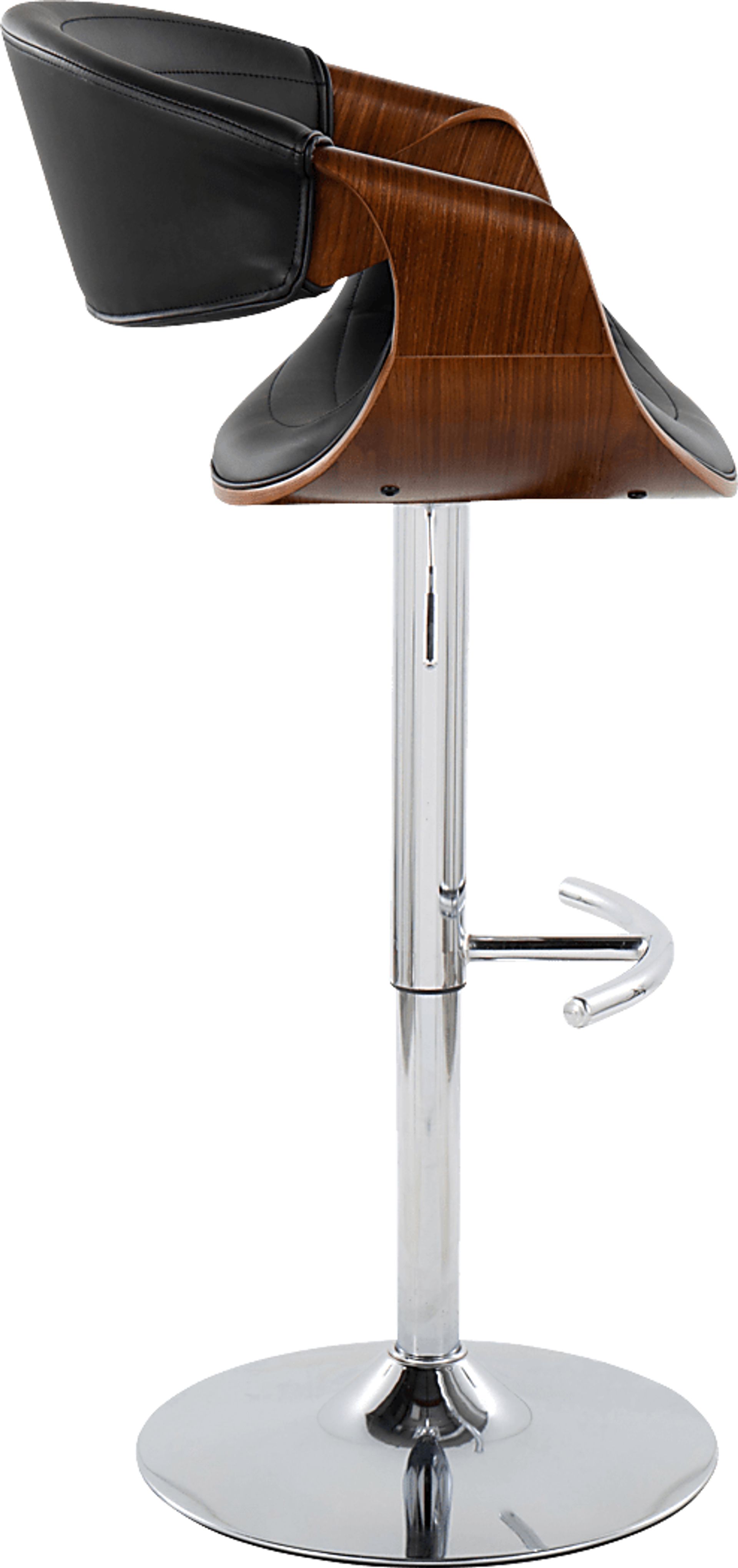 Loblolly IX Black Adjustable Barstool, Set of 2 - Image 4