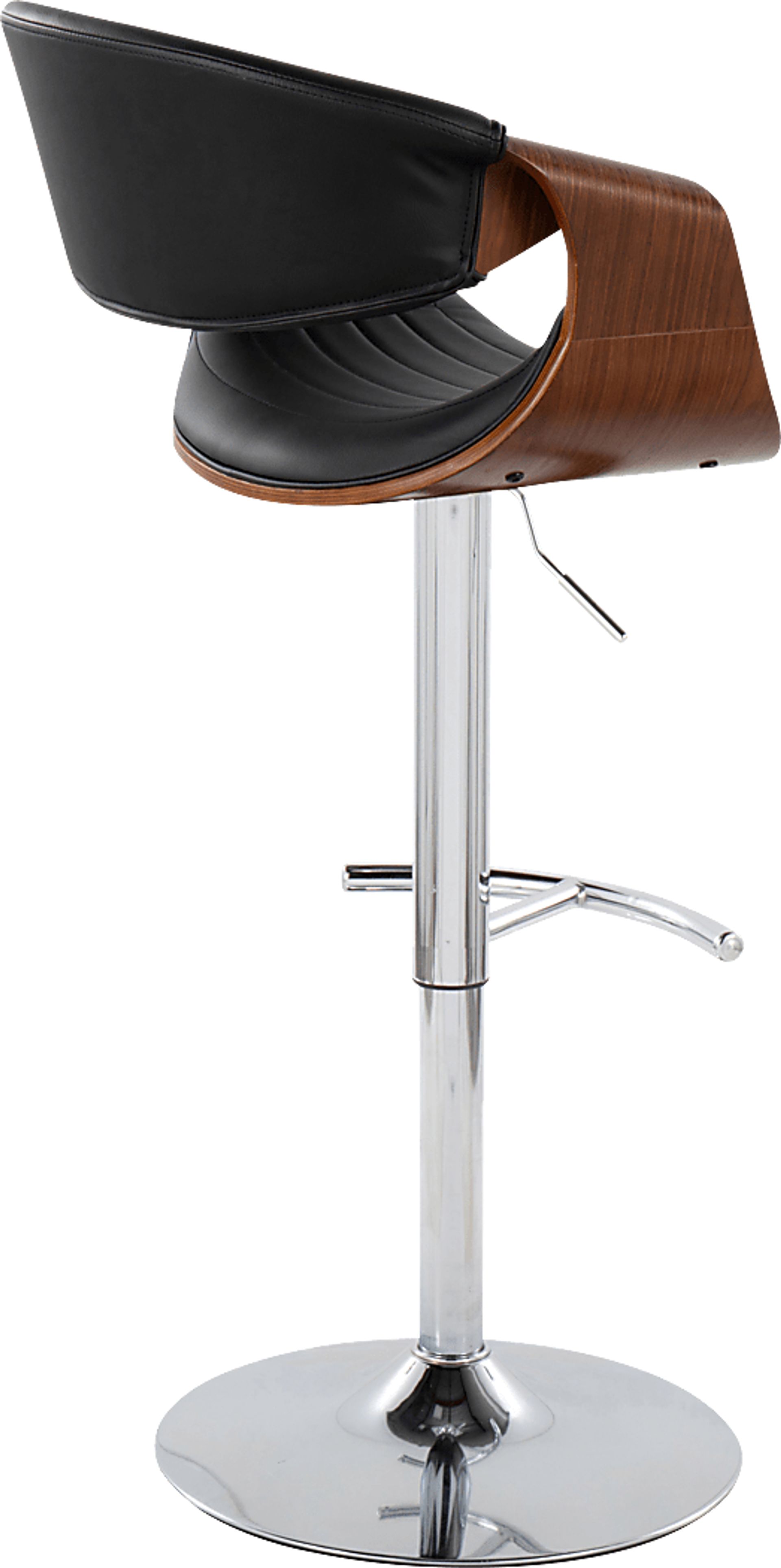 Loblolly IX Black Adjustable Barstool, Set of 2 - Image 5