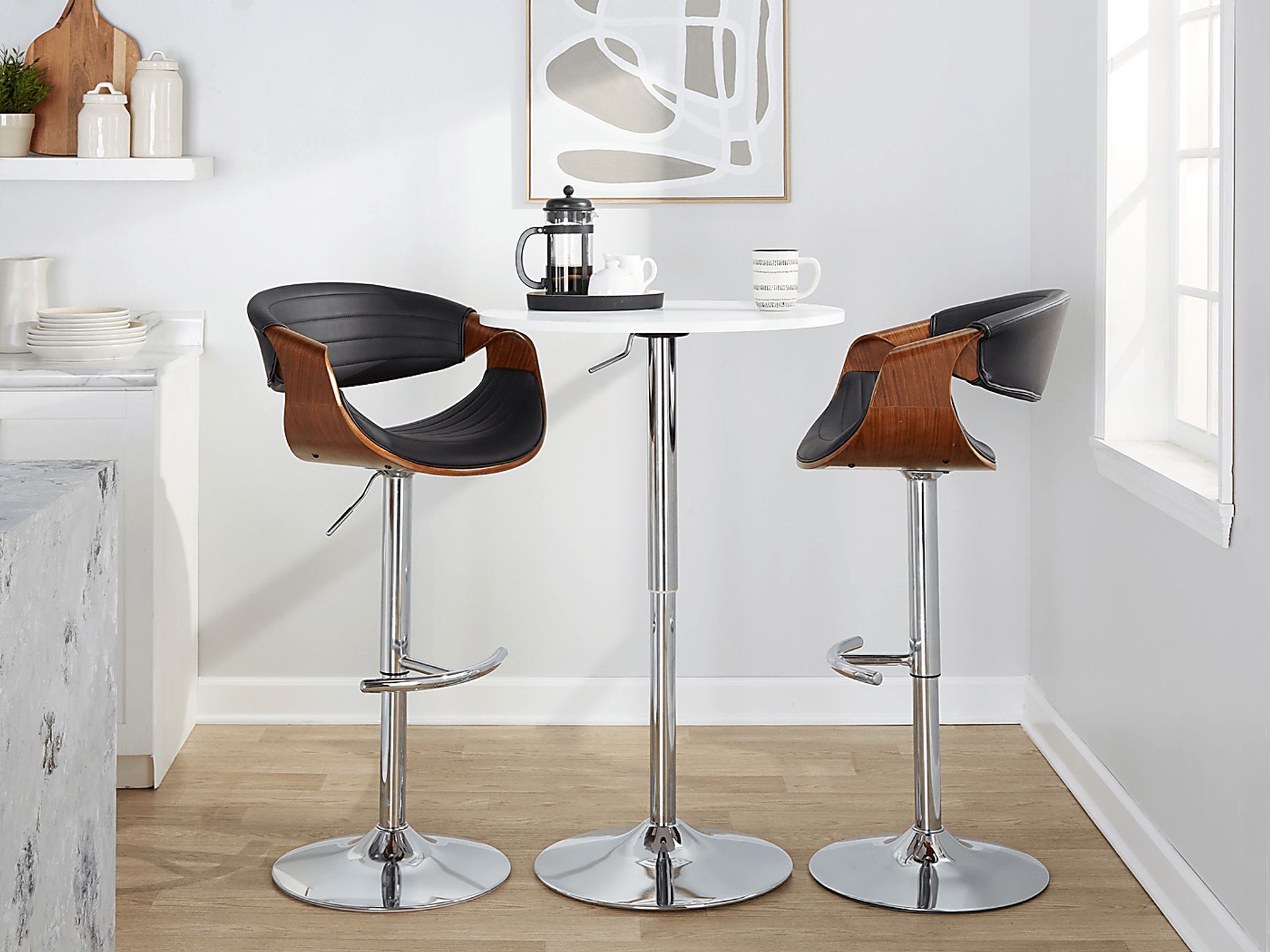Loblolly IX Black Adjustable Barstool, Set of 2 - Image 10