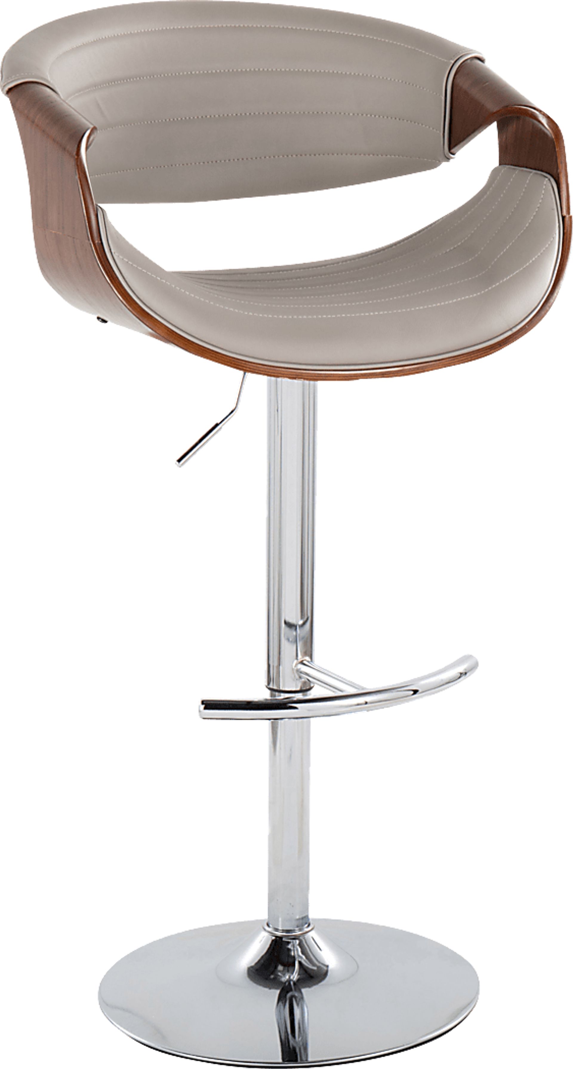 Loblolly IX Gray Adjustable Barstool, Set of 2 - Image 4