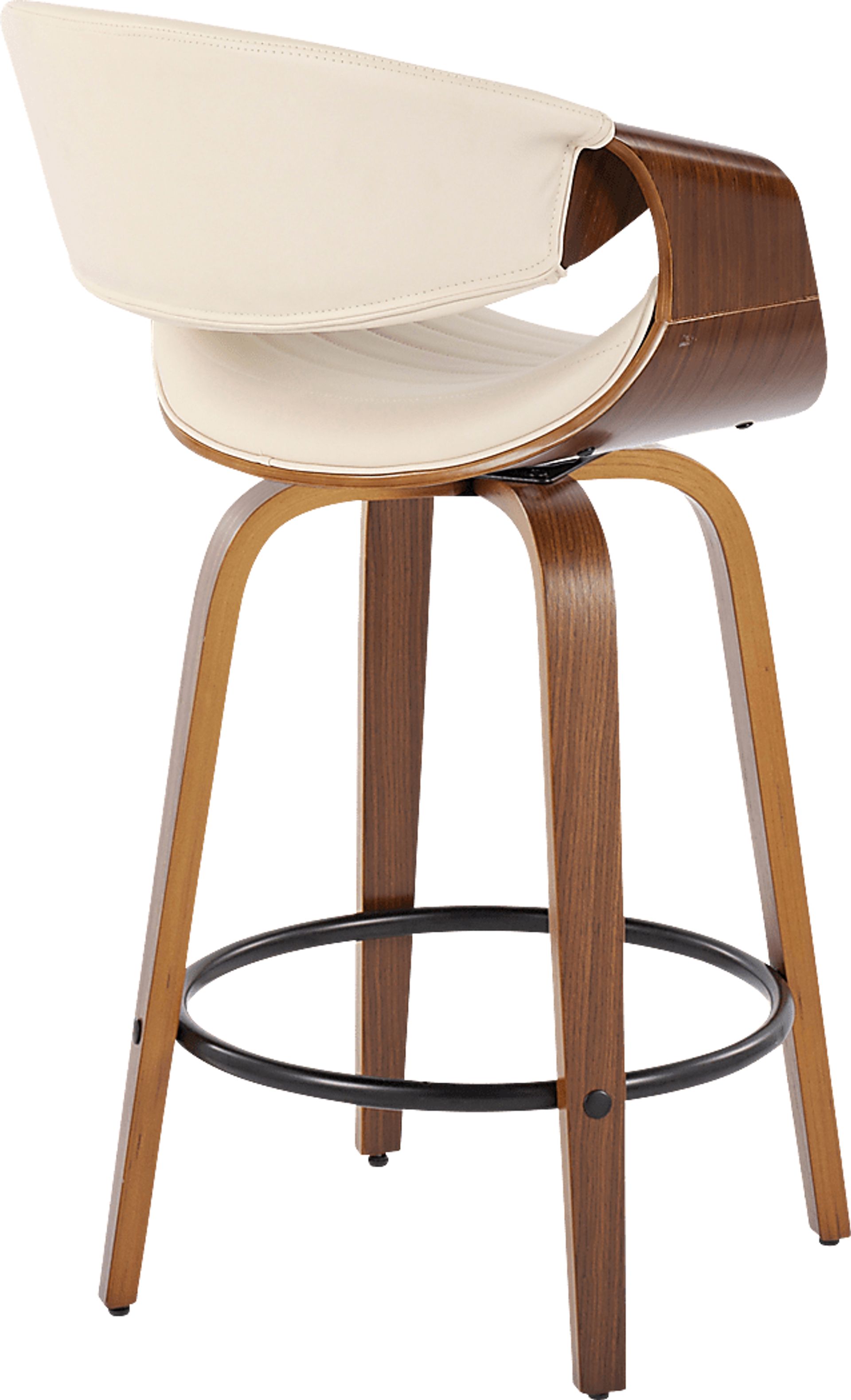 Loblolly V Cream Swivel Counter Height Stool, Set of 2 - Image 5