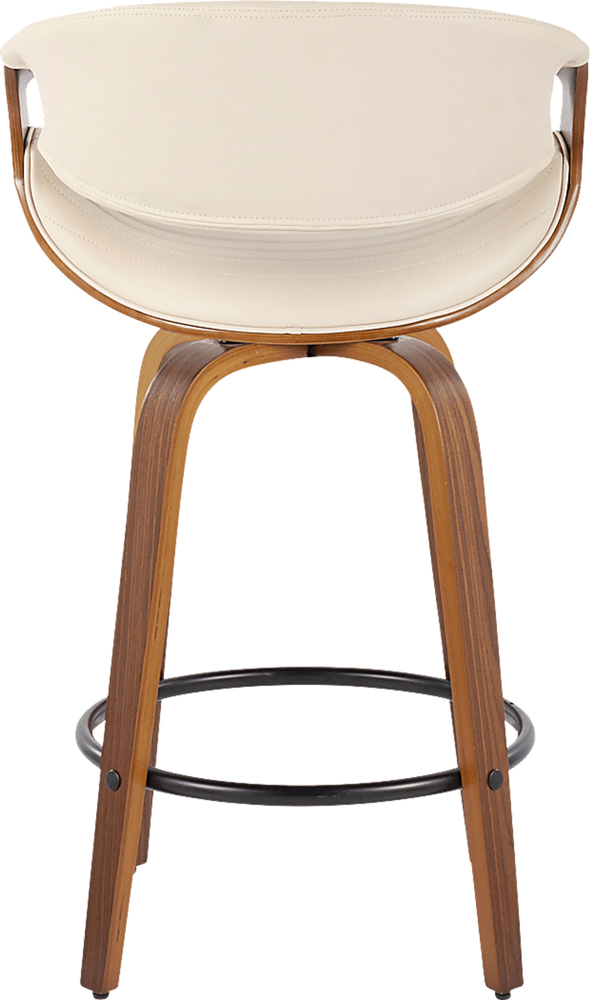 Loblolly V Cream Swivel Counter Height Stool, Set of 2 - Image 6