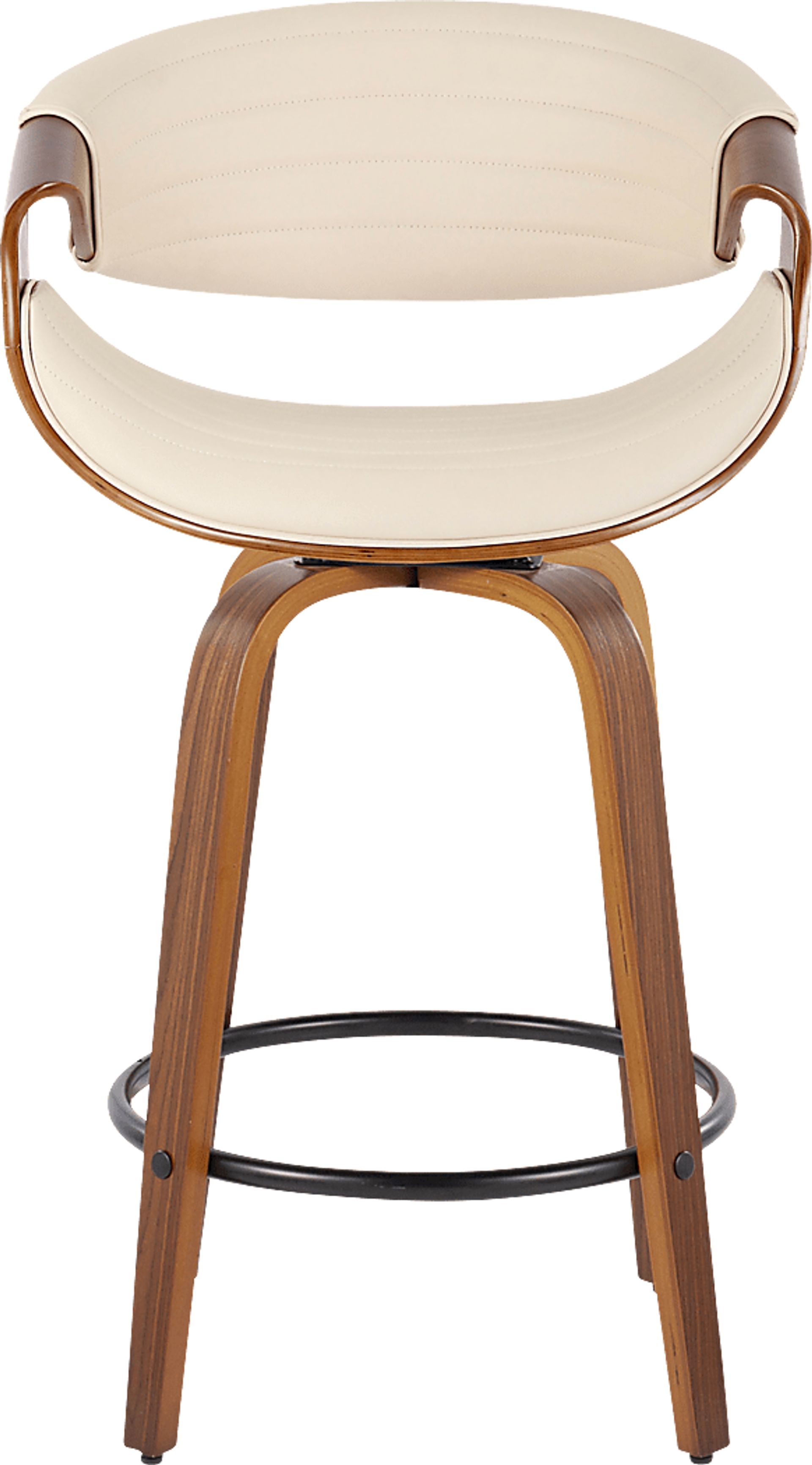 Loblolly V Cream Swivel Counter Height Stool, Set of 2 - Image 7