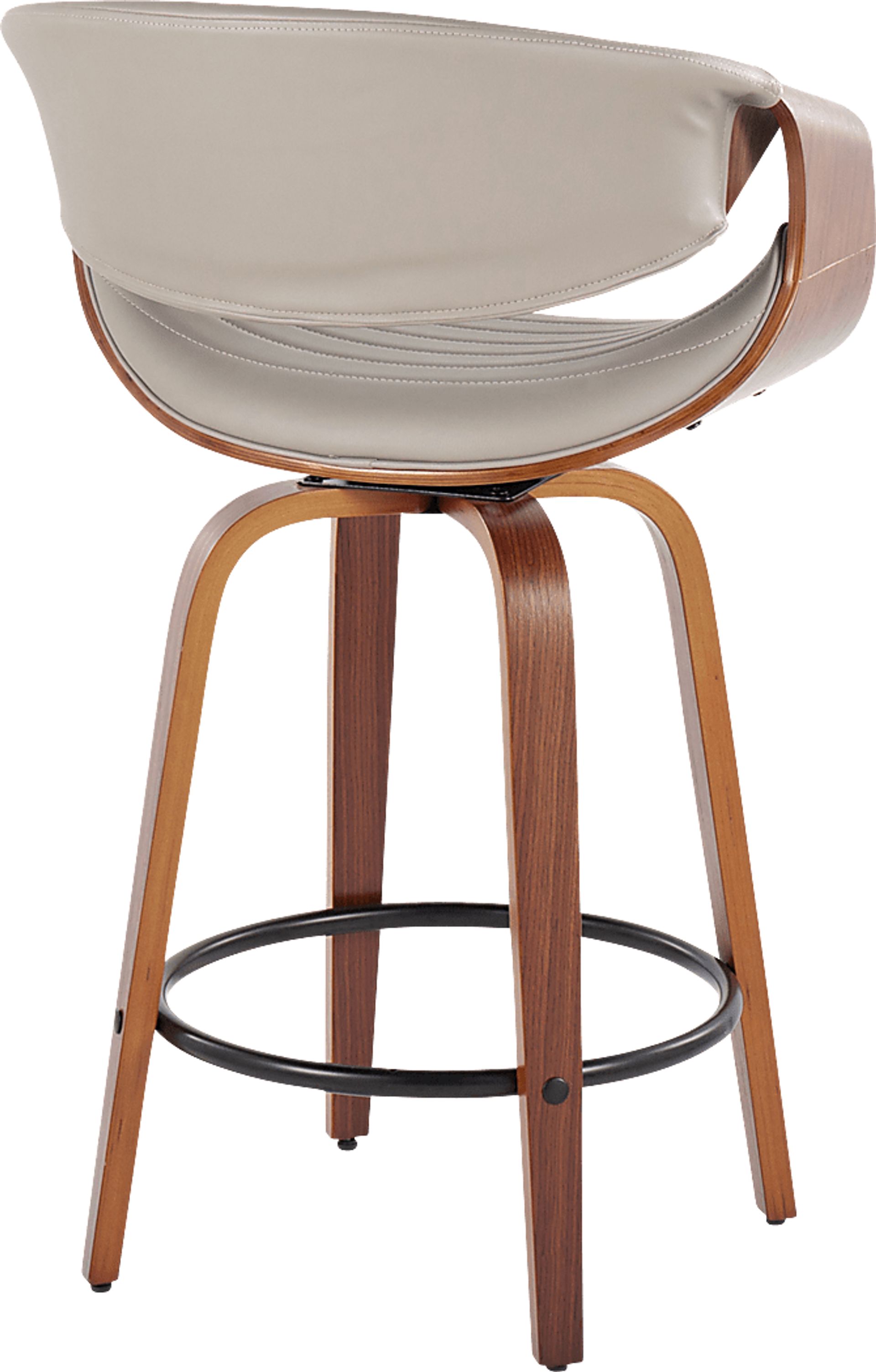 Loblolly V Gray Swivel Counter Height Stool, Set of 2 - Image 4