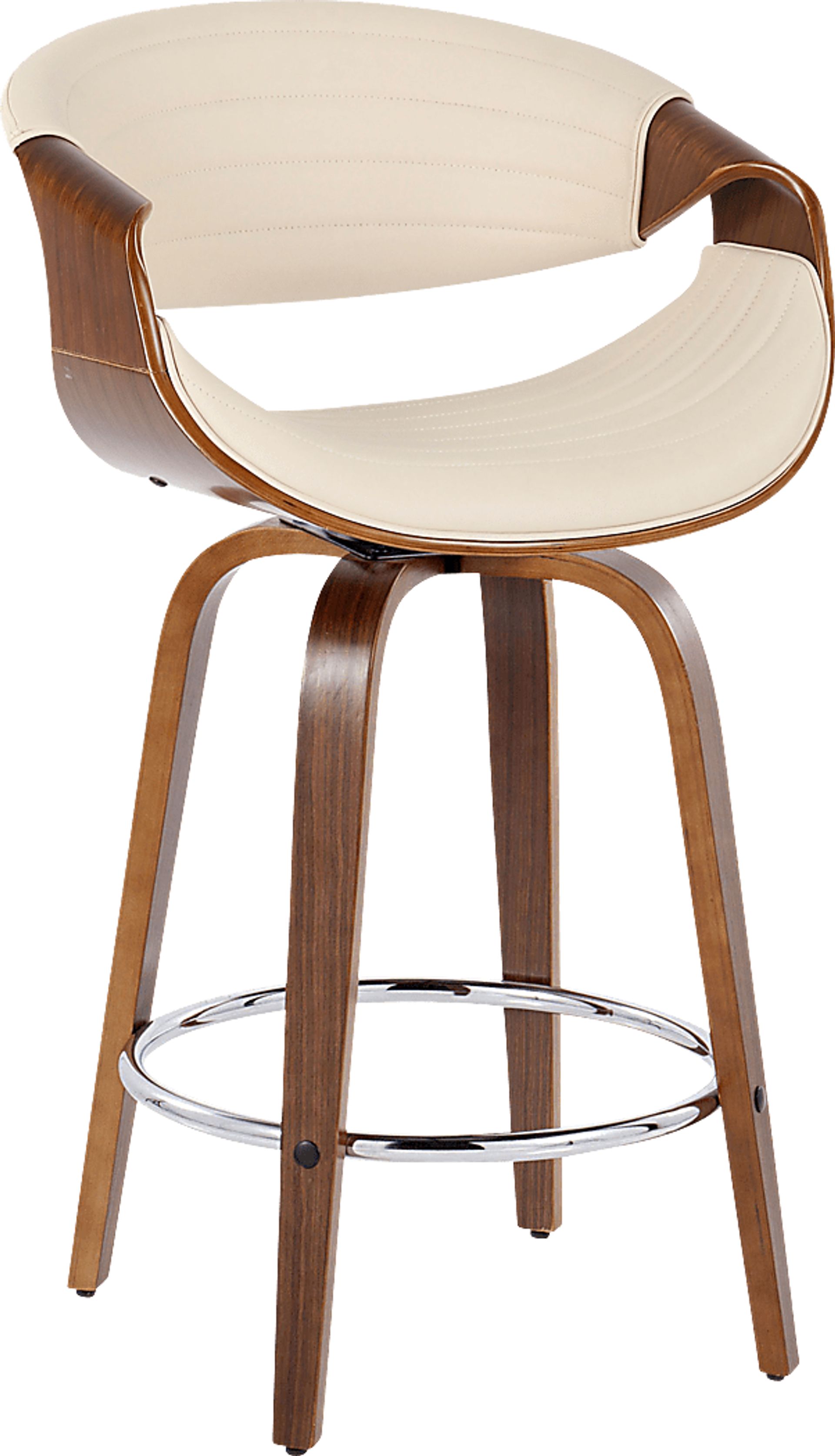 Loblolly VI Cream Swivel Counter Height Stool, Set of 2 - Image 3