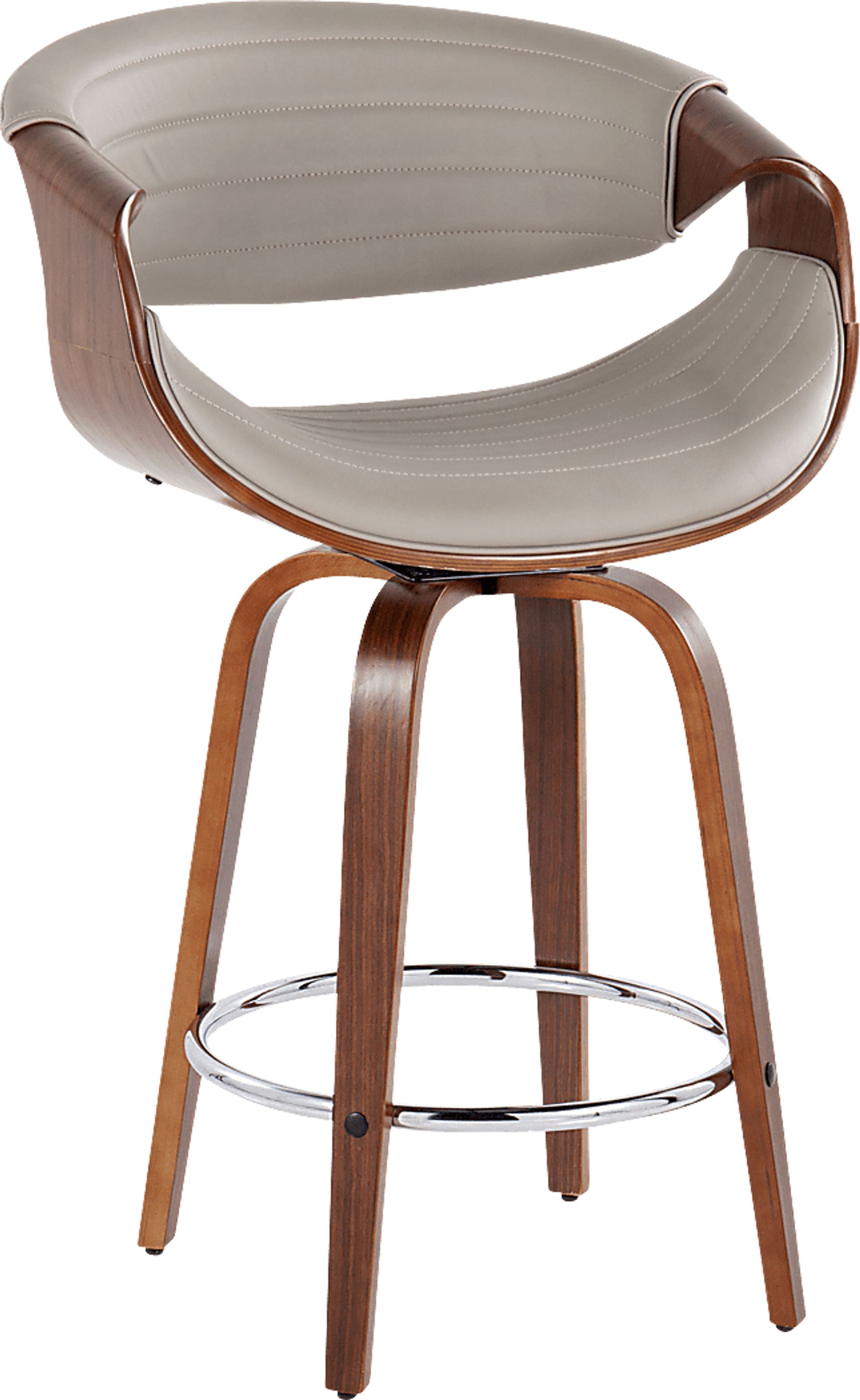 Loblolly VI Gray Swivel Counter Height Stool, Set of 2 - Image 3