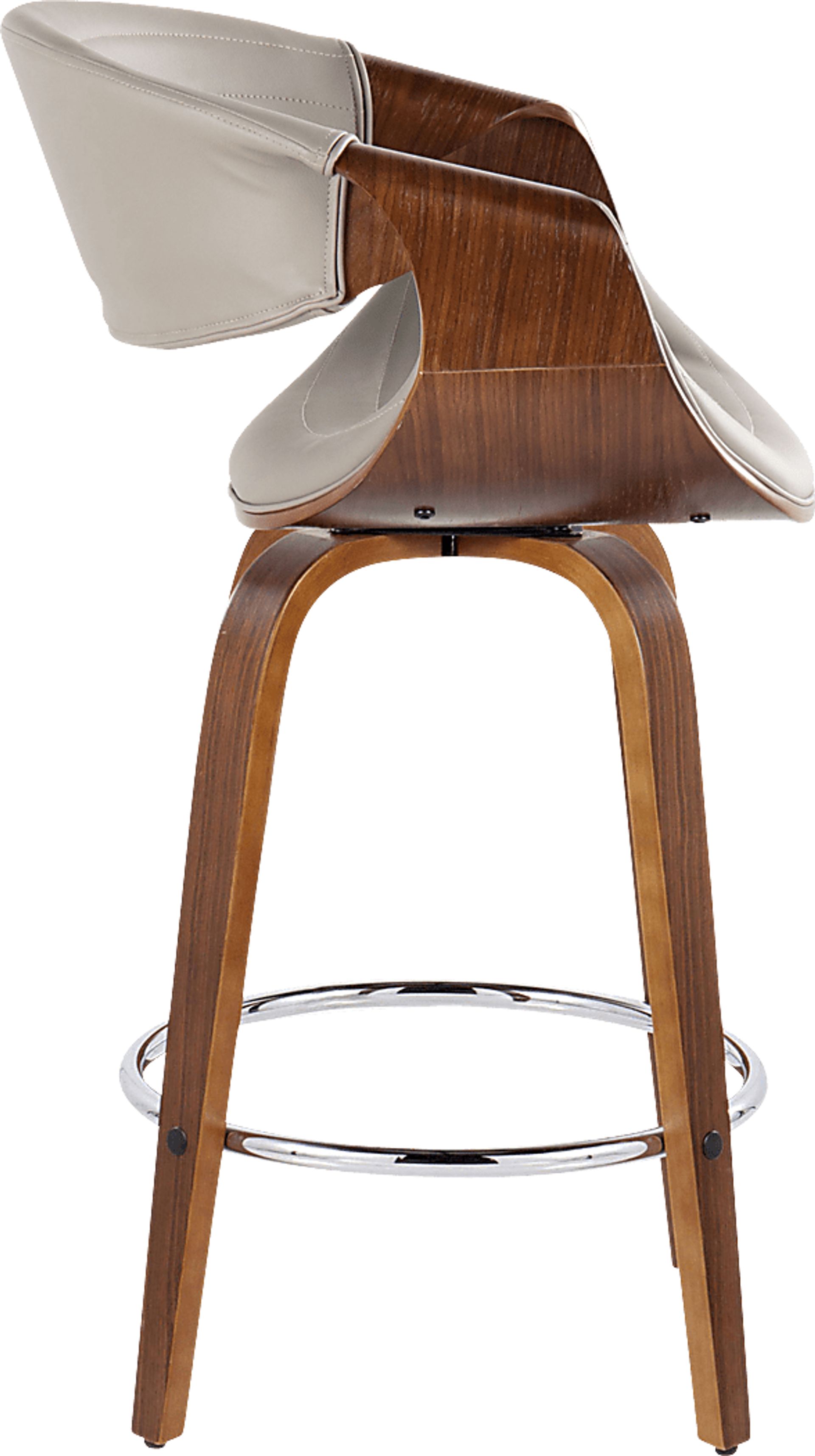Loblolly VI Gray Swivel Counter Height Stool, Set of 2 - Image 4