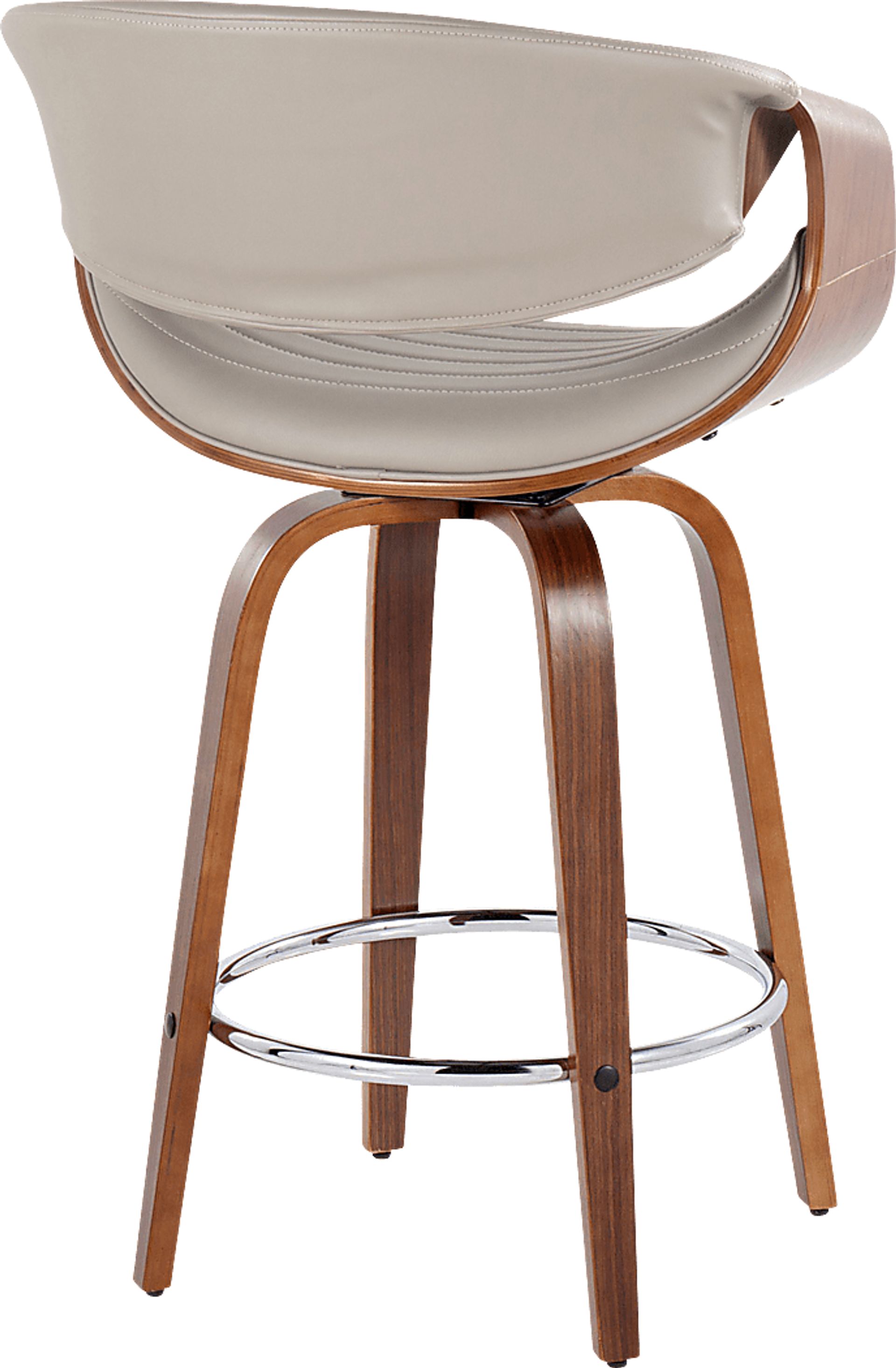 Loblolly VI Gray Swivel Counter Height Stool, Set of 2 - Image 5