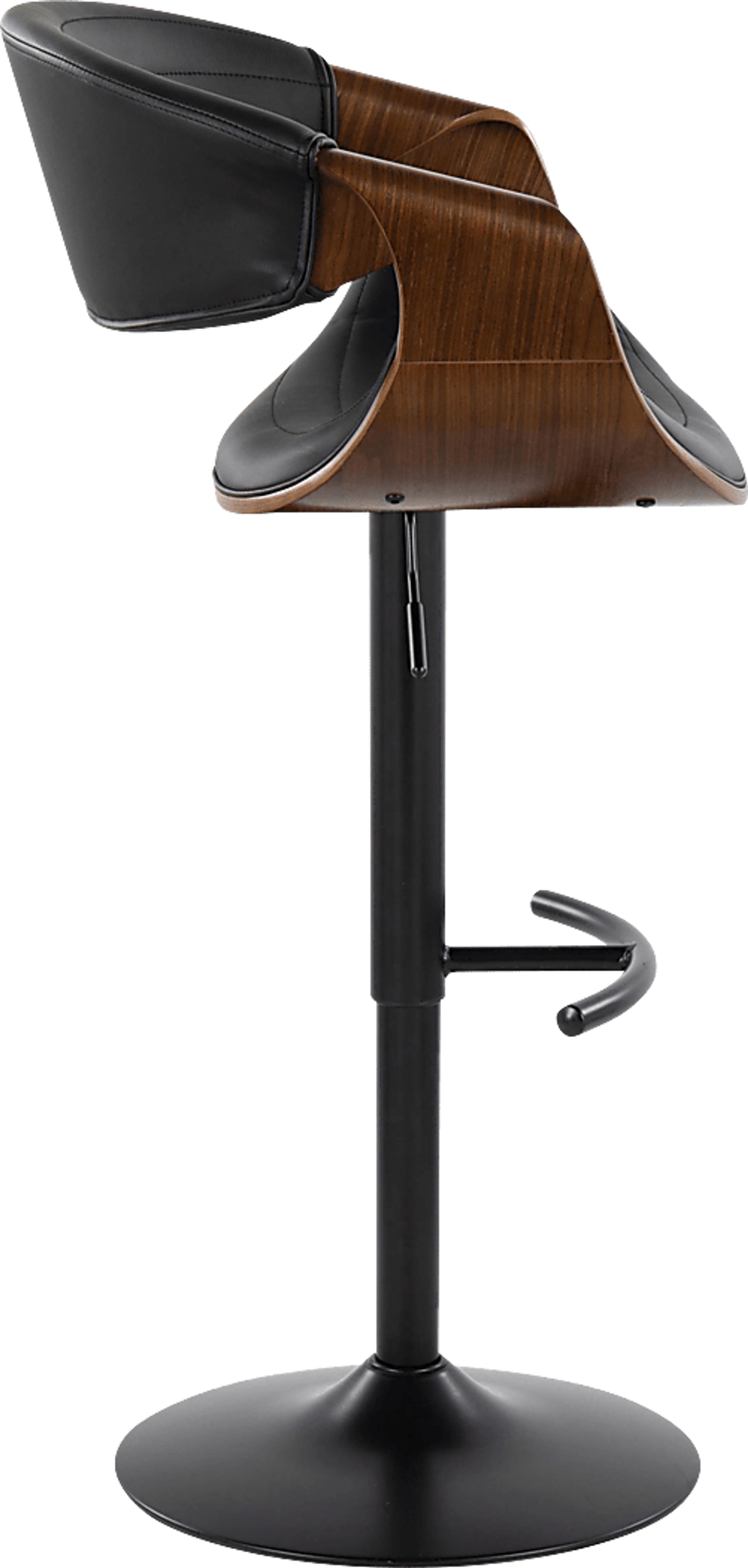 Loblolly VII Black Adjustable Barstool, Set of 2 - Image 4