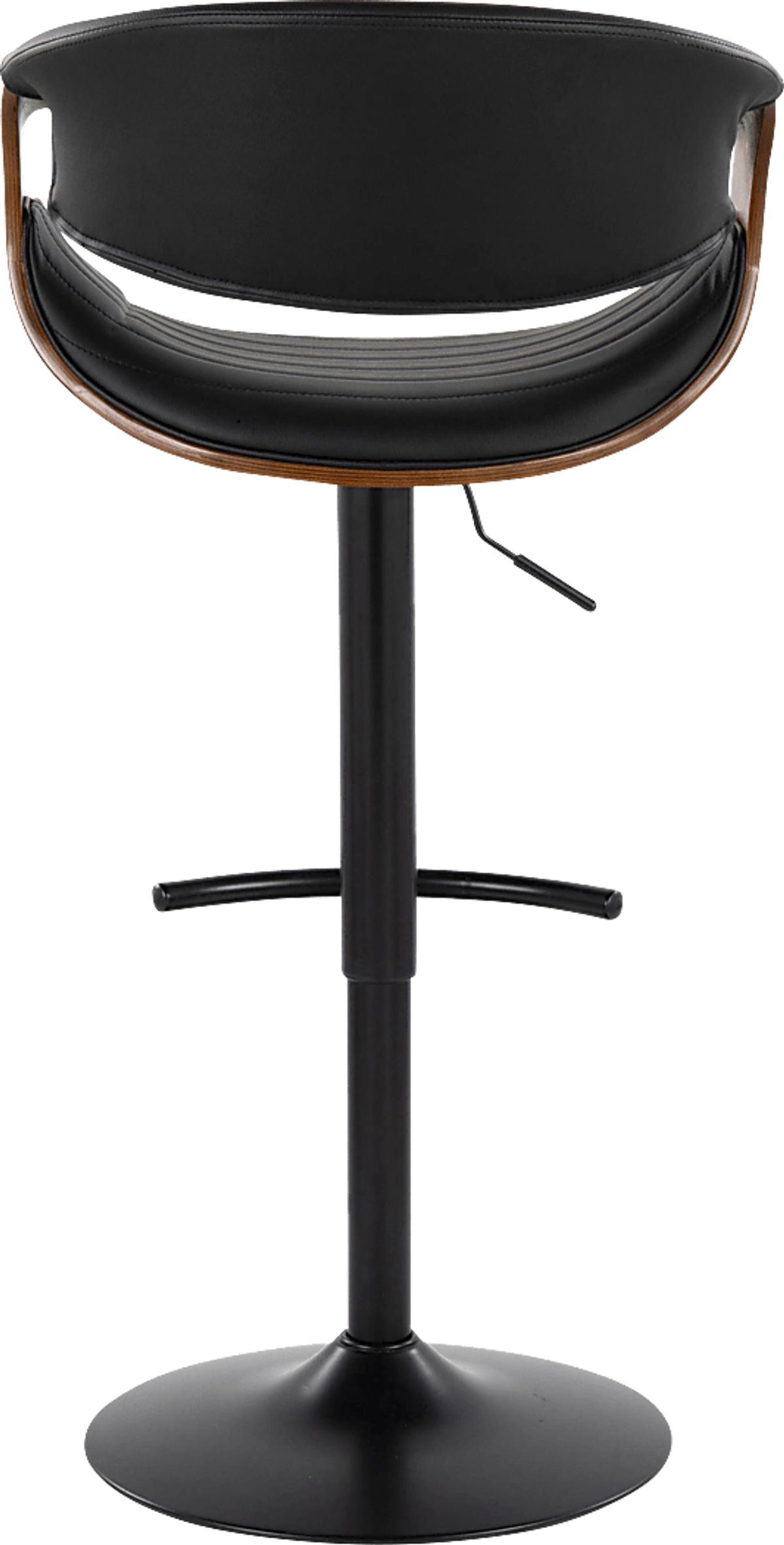 Loblolly VII Black Black,Colors Polyurethane Fabric Adjustable Barstool ...