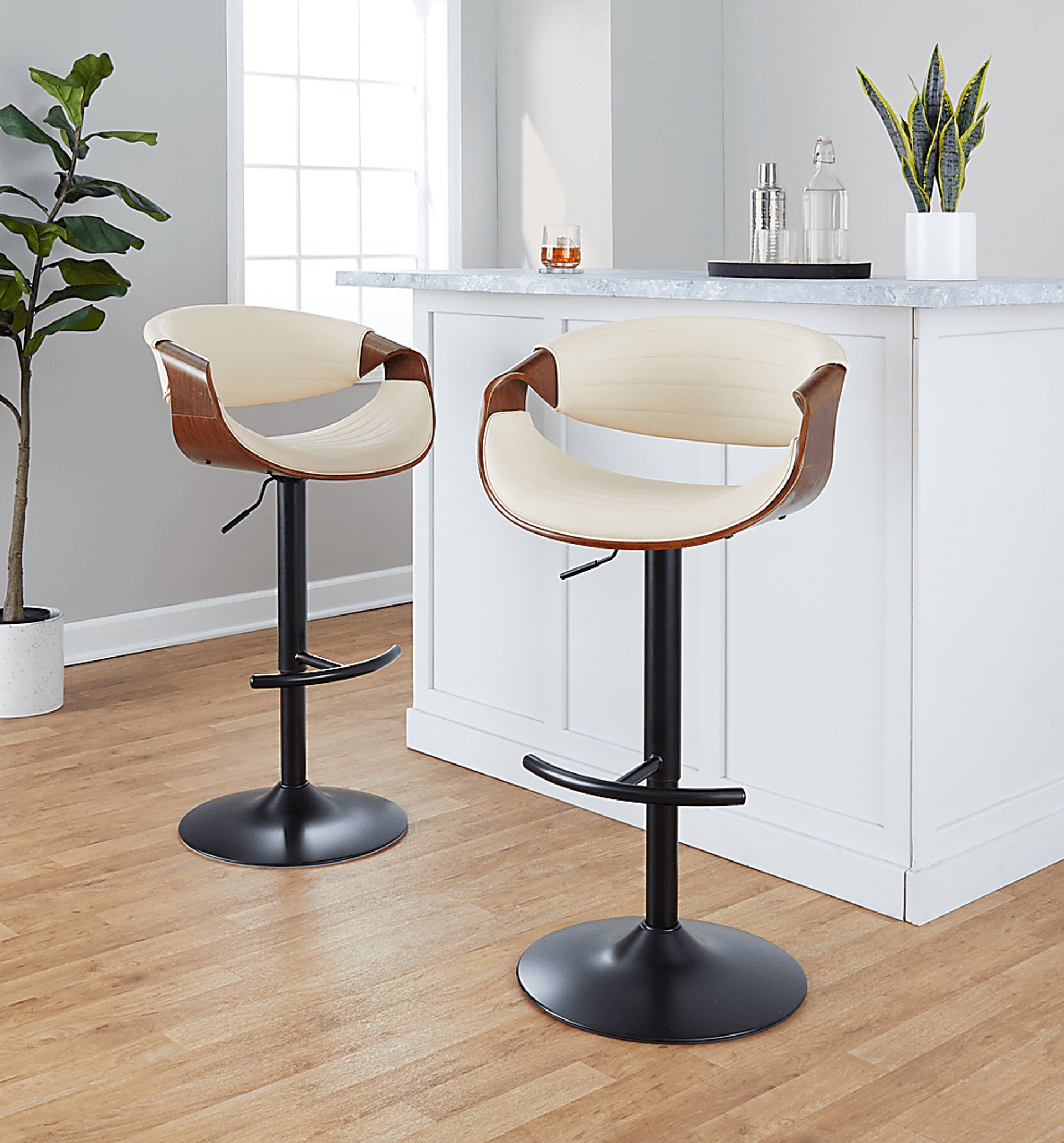 Loblolly VII Cream Adjustable Barstool, Set of 2 - Image 9