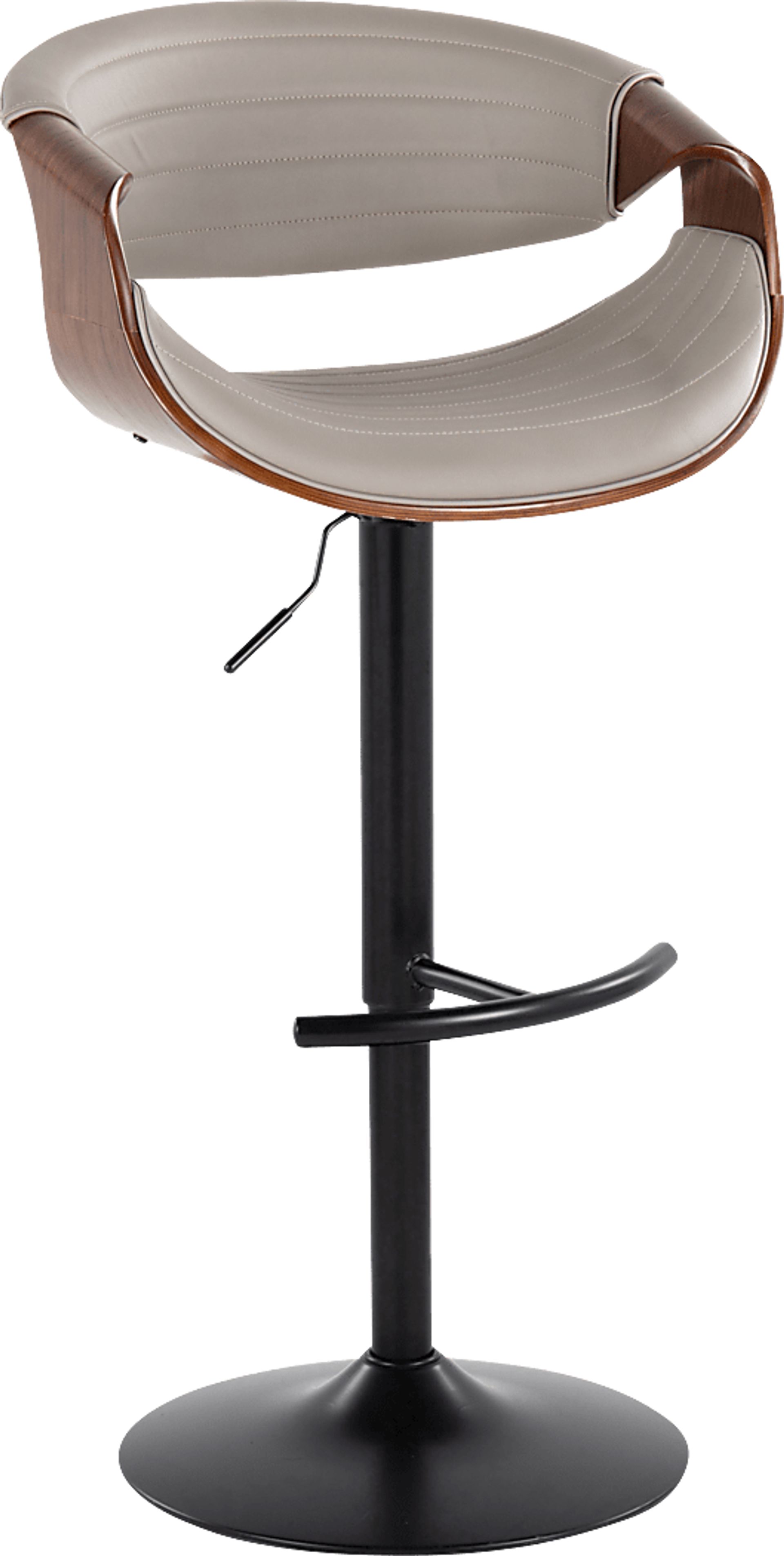 Loblolly VII Gray Adjustable Barstool, Set of 2 - Image 3