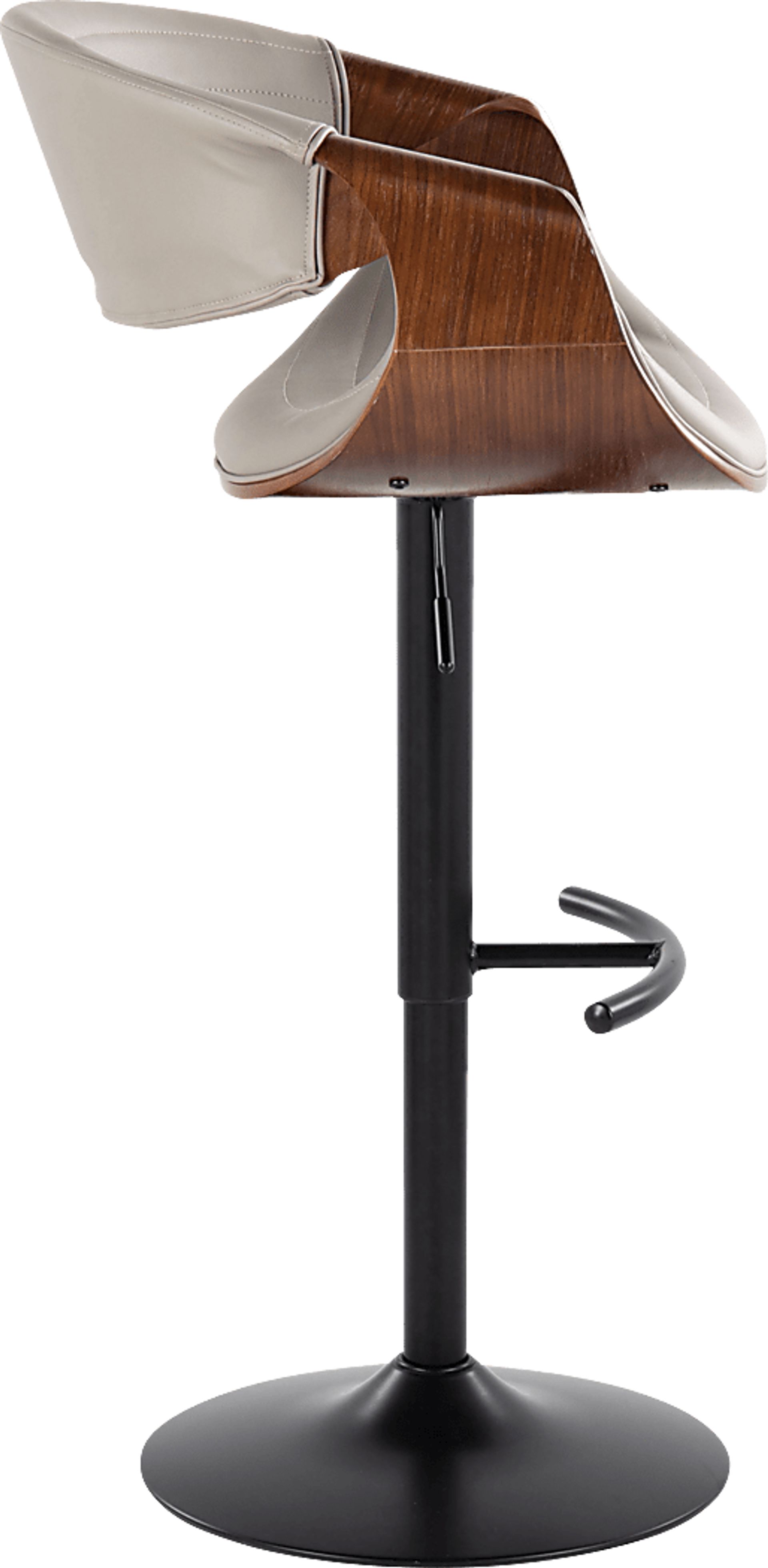 Loblolly VII Gray Adjustable Barstool, Set of 2 - Image 4
