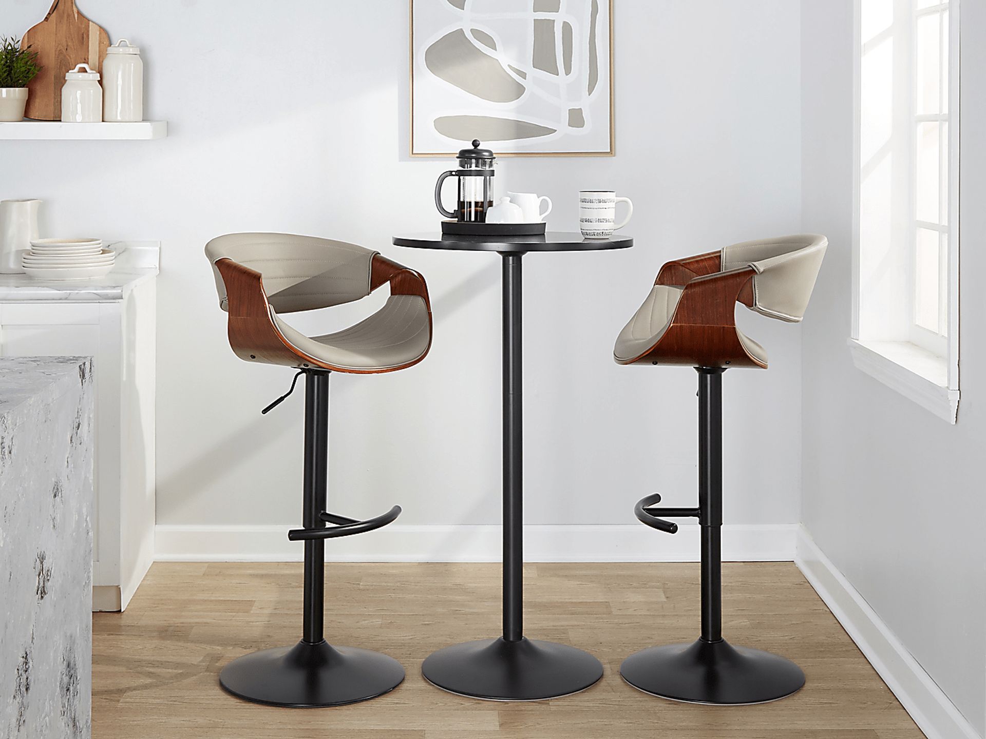 Loblolly VII Gray Adjustable Barstool, Set of 2 - Image 10