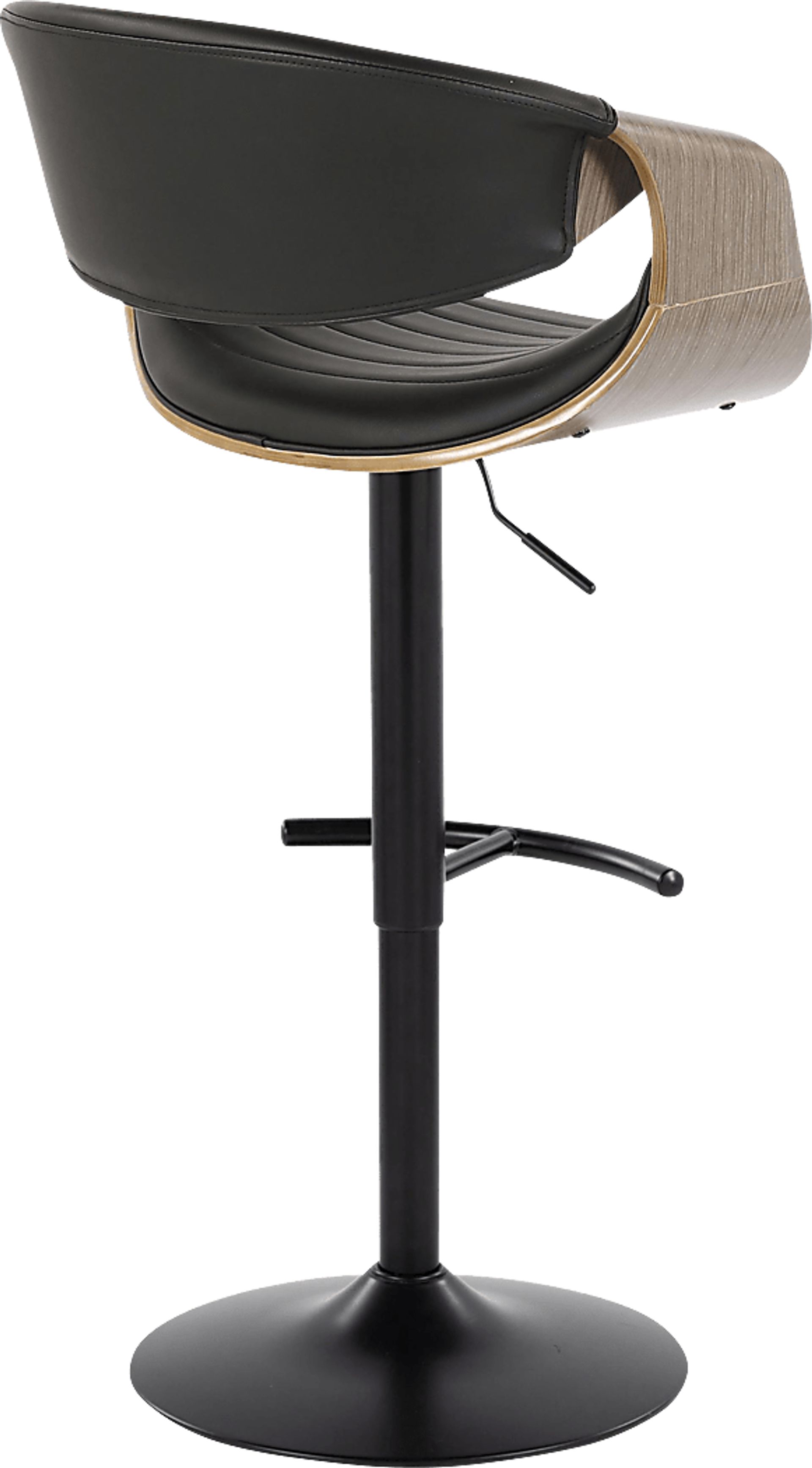 Loblolly X Black Adjustable Barstool, Set of 2 - Image 5